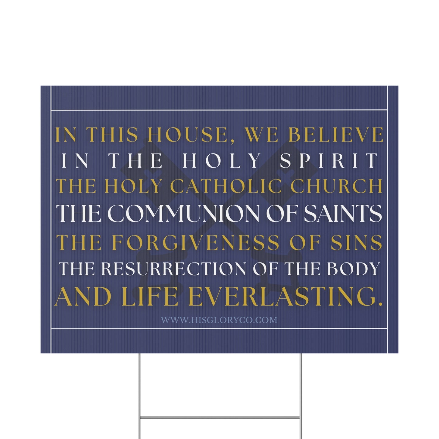 Catholic Home - Yard Sign