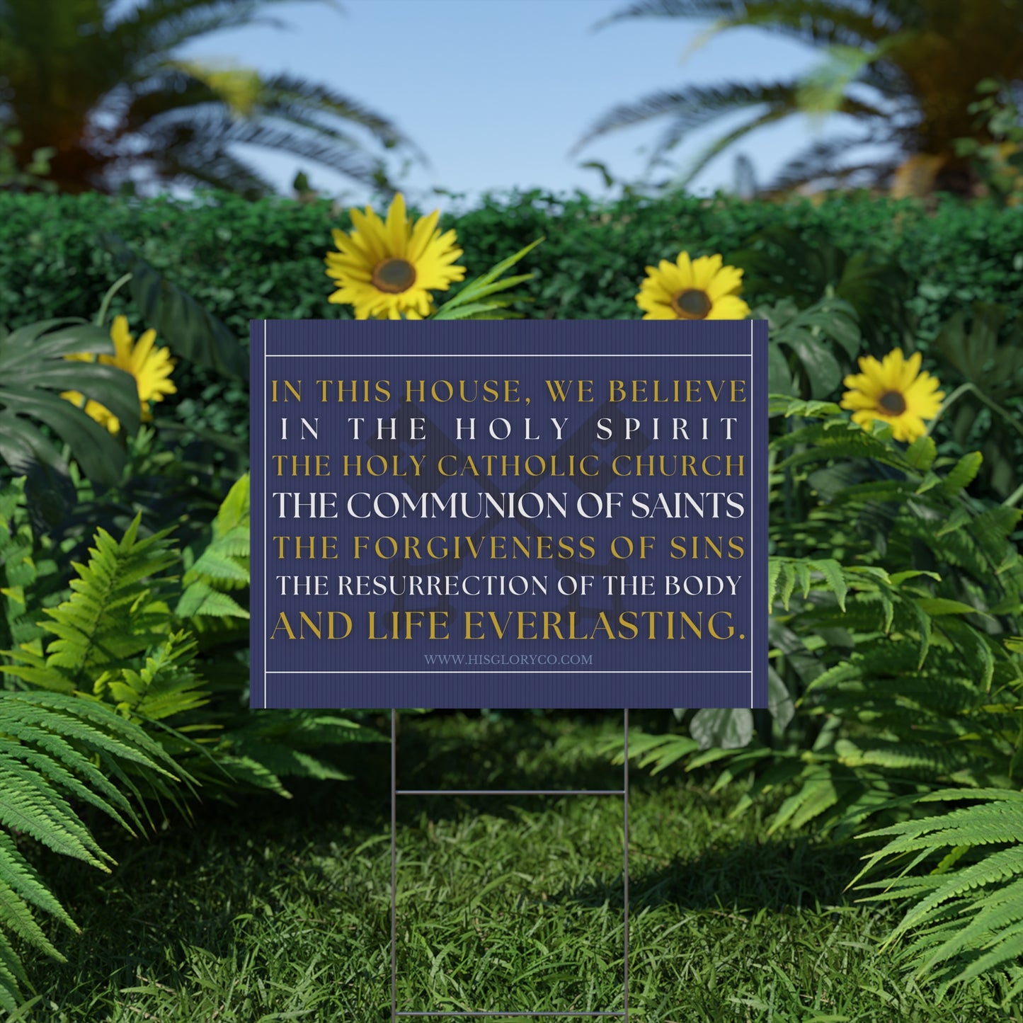 Catholic Home - Yard Sign