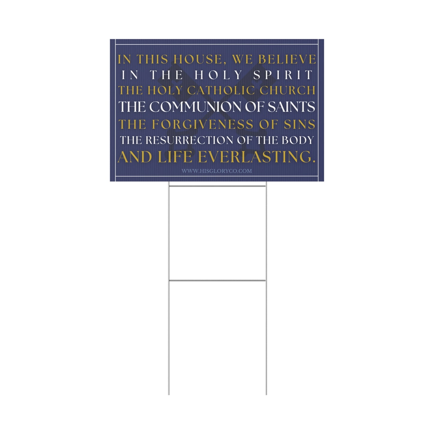 Catholic Home - Yard Sign