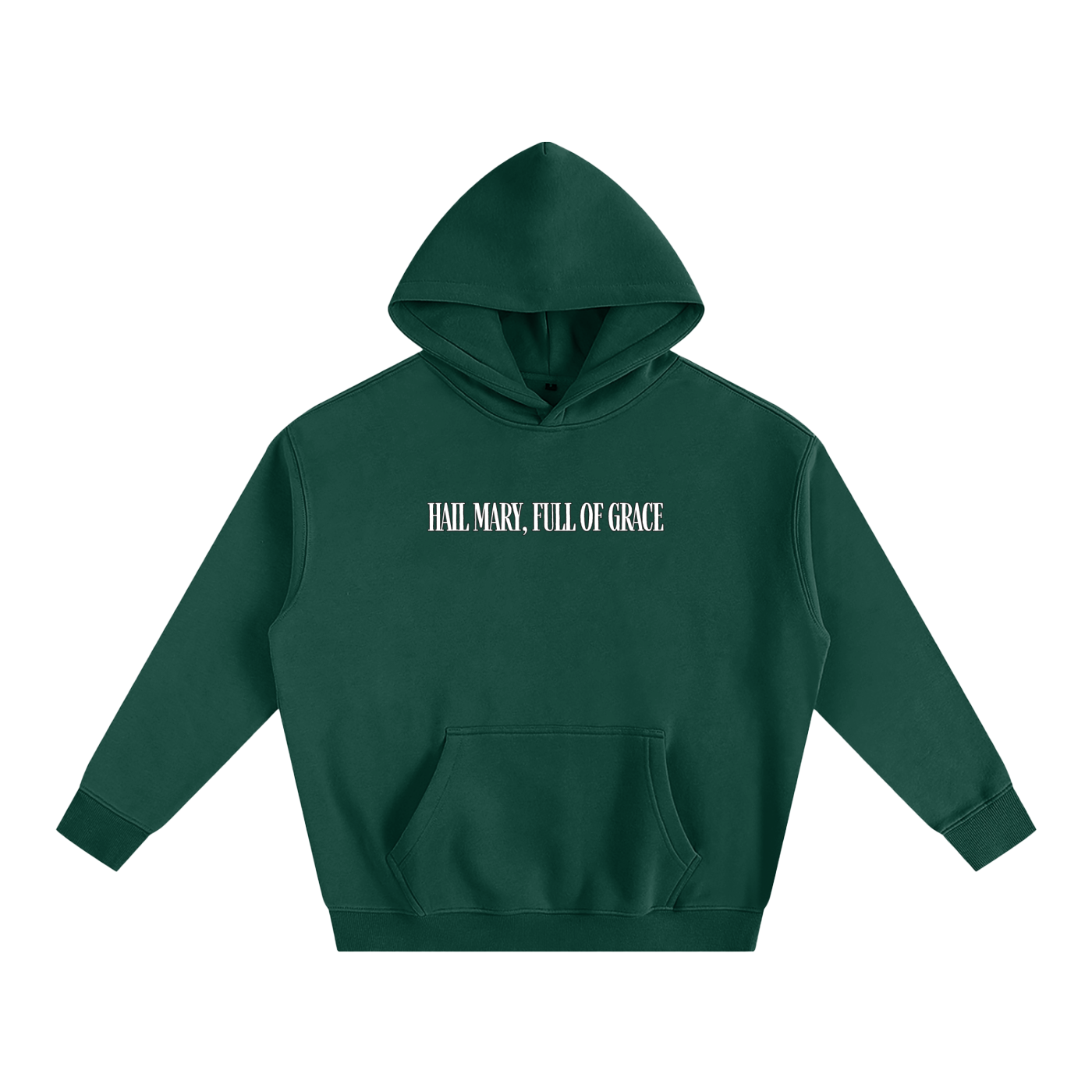 HAIL MARY FULL OF Grace - Punch the devil in the face - Oversize Fleeced Hoodie