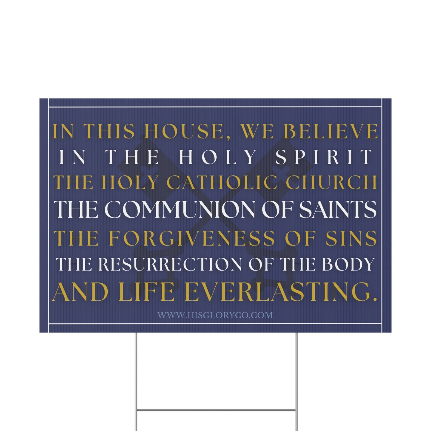 Catholic Home - Yard Sign