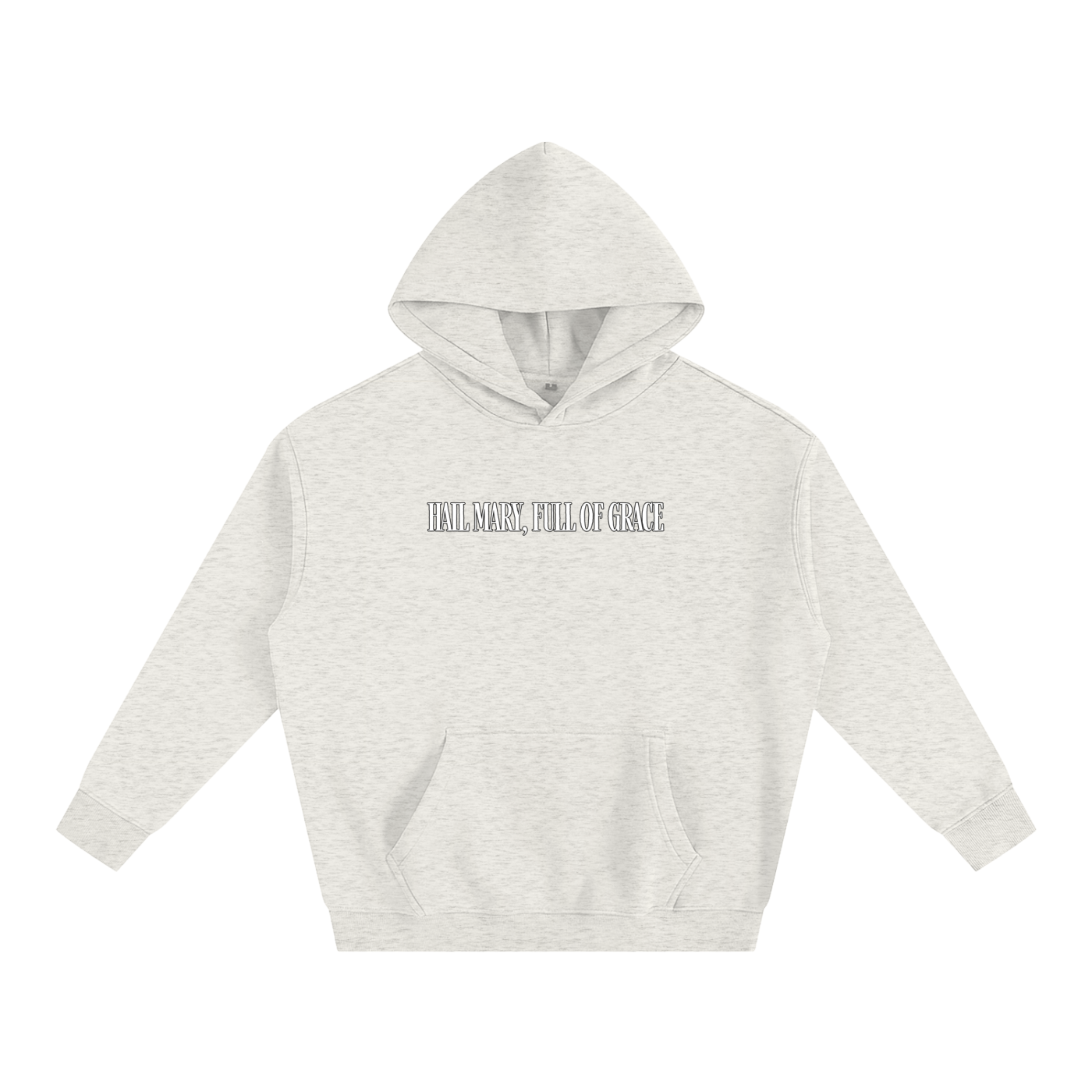 HAIL MARY FULL OF Grace - Punch the devil in the face - Oversize Fleeced Hoodie