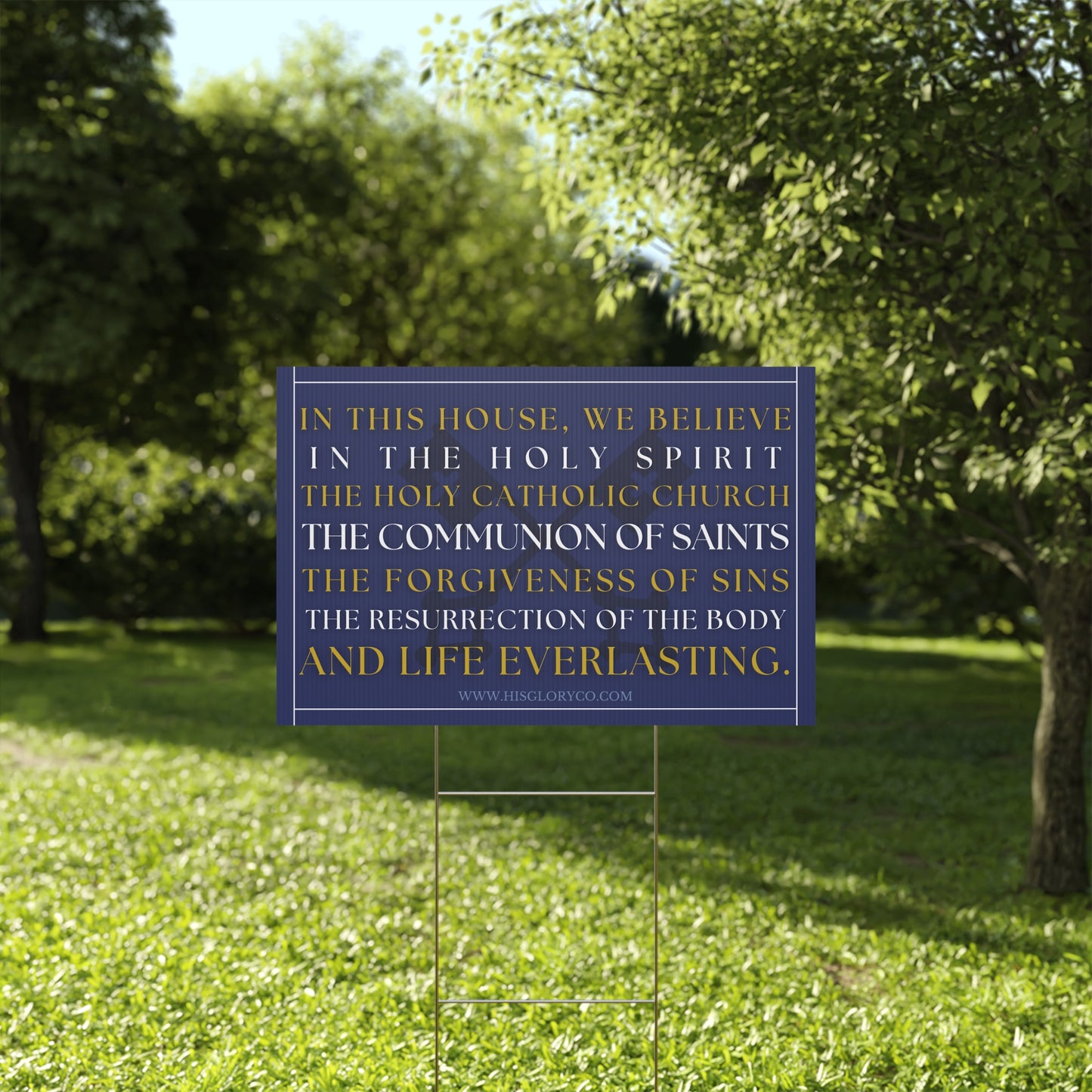 Catholic Home - Yard Sign