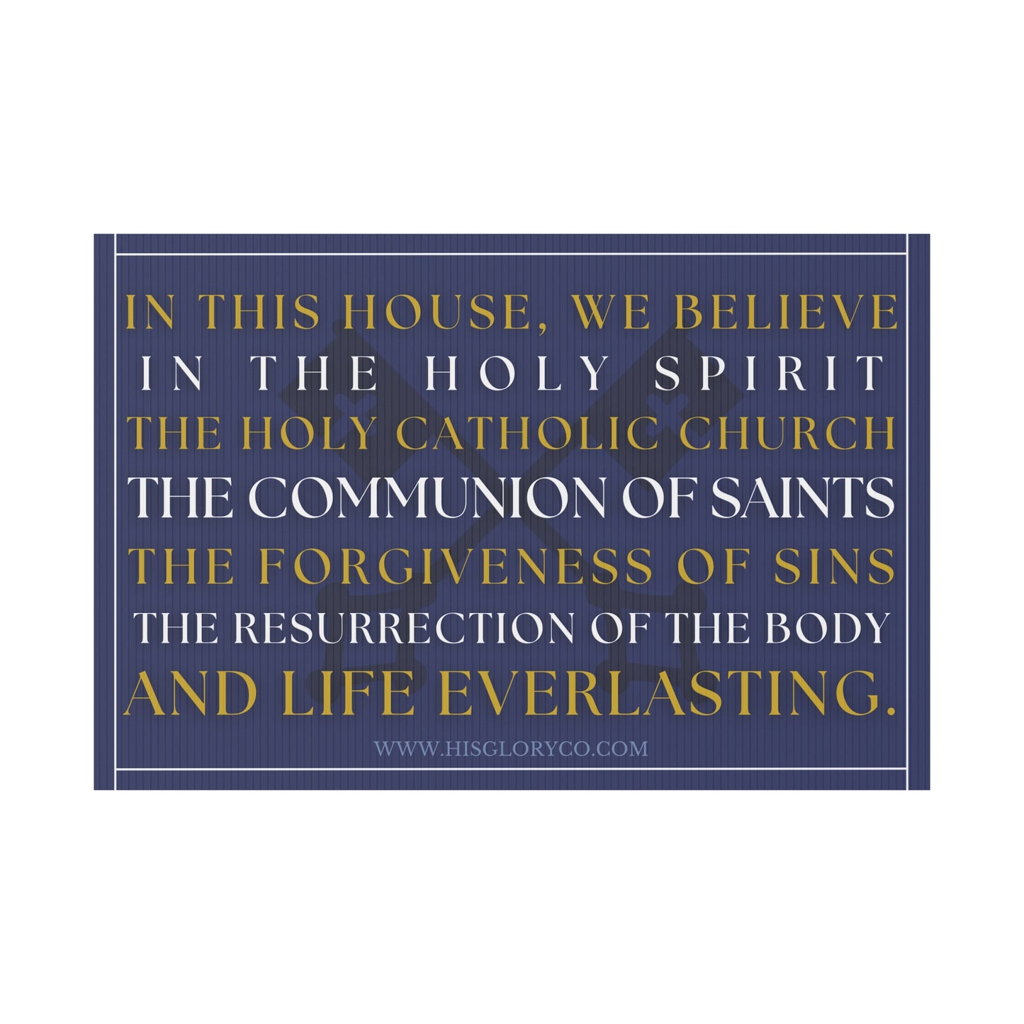 Catholic Home - Yard Sign