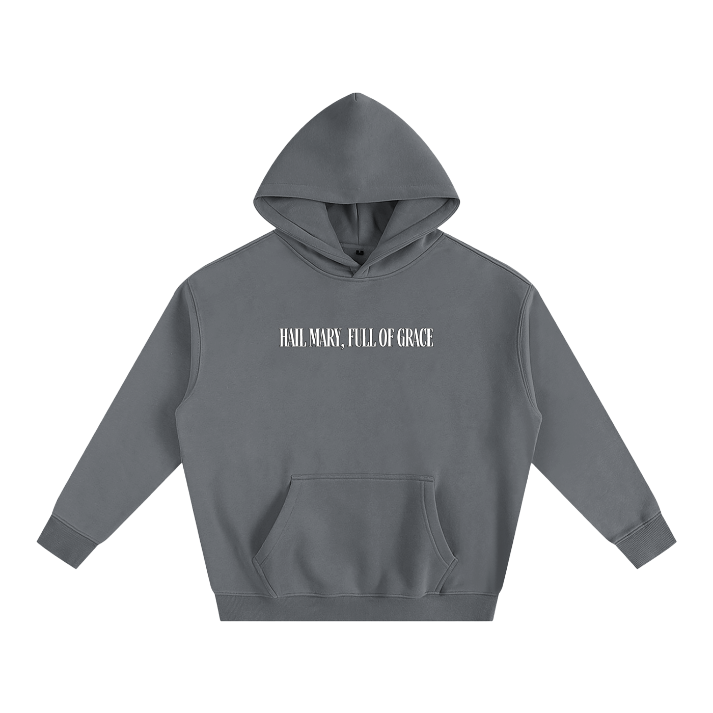 HAIL MARY FULL OF Grace - Punch the devil in the face - Oversize Fleeced Hoodie