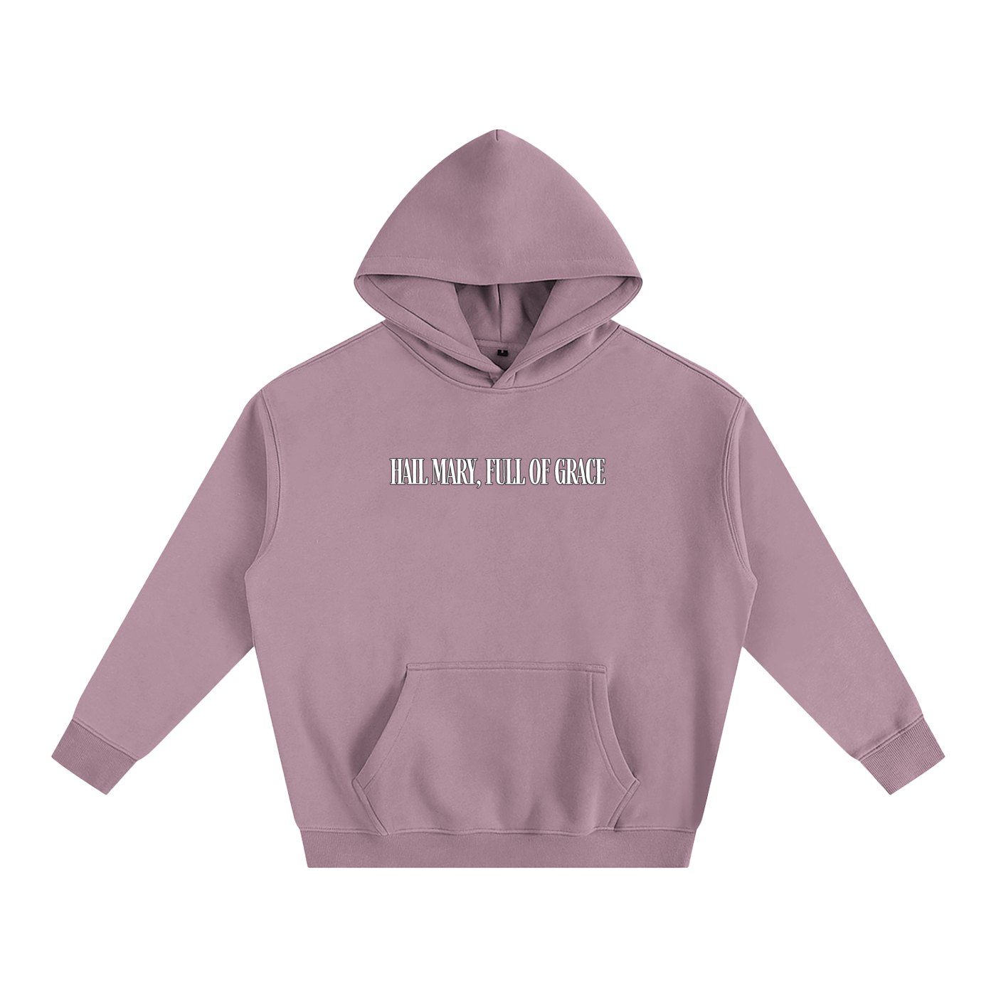 HAIL MARY FULL OF Grace - Punch the devil in the face - Oversize Fleeced Hoodie