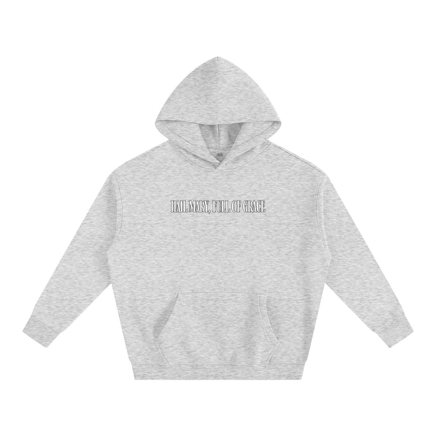 HAIL MARY FULL OF Grace - Punch the devil in the face - Oversize Fleeced Hoodie