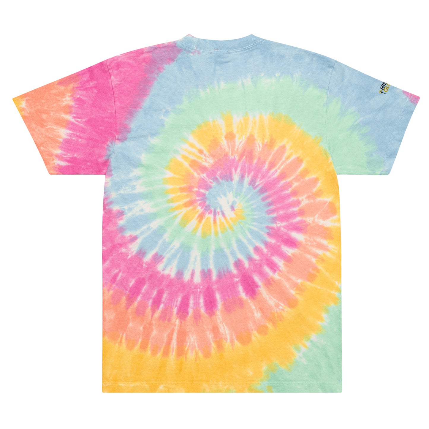 Vibrant Tie Dye Shirt: Embrace the Power of Love: 'God is Love' Design (Oversized)