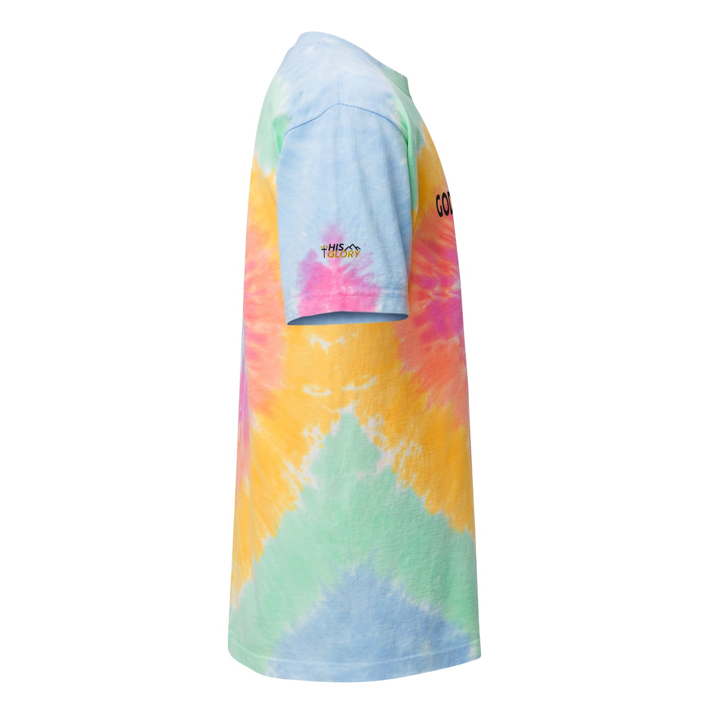 Vibrant Tie Dye Shirt: Embrace the Power of Love: 'God is Love' Design (Oversized)