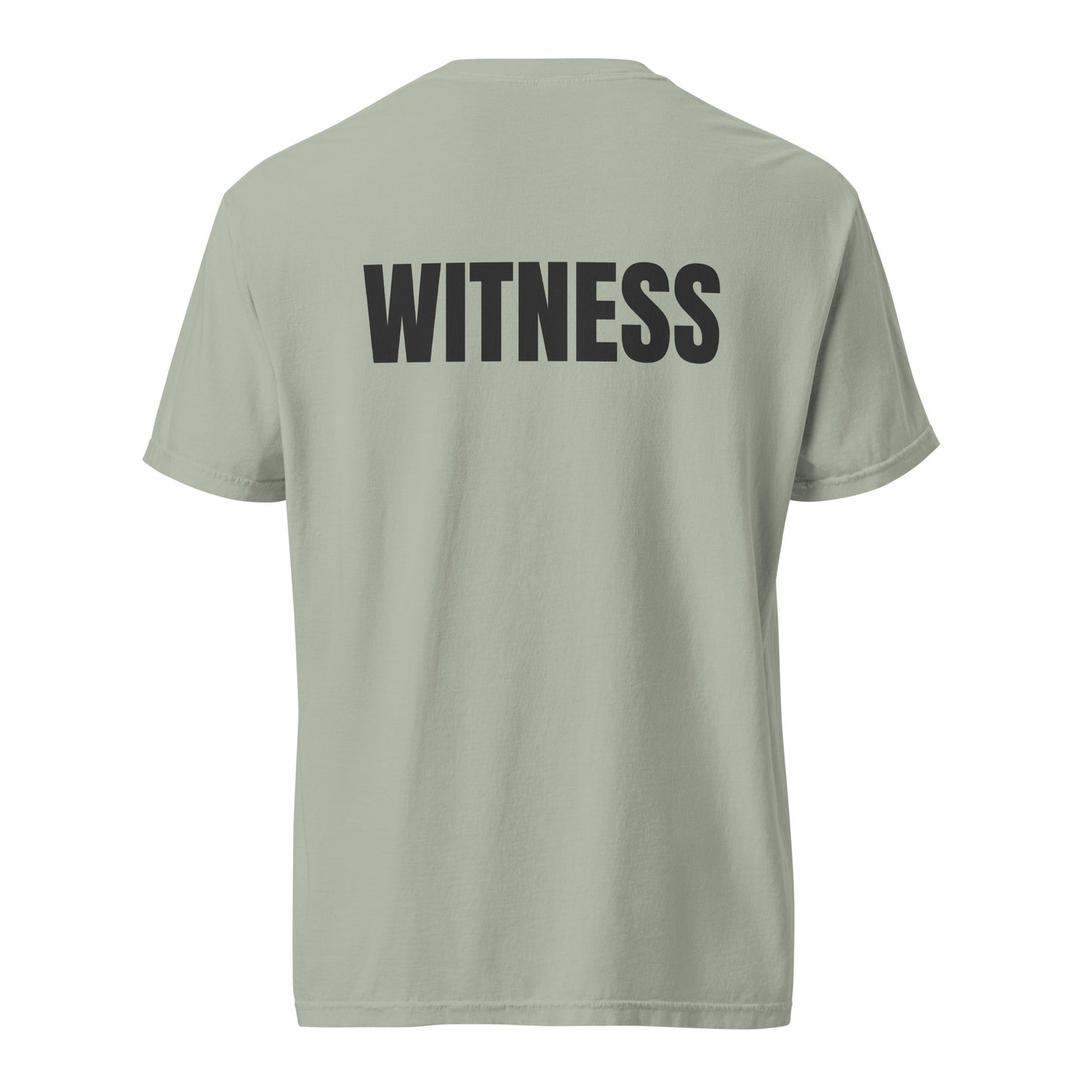 WITNESS - Unisex garment-dyed heavyweight t-shirt - Blk