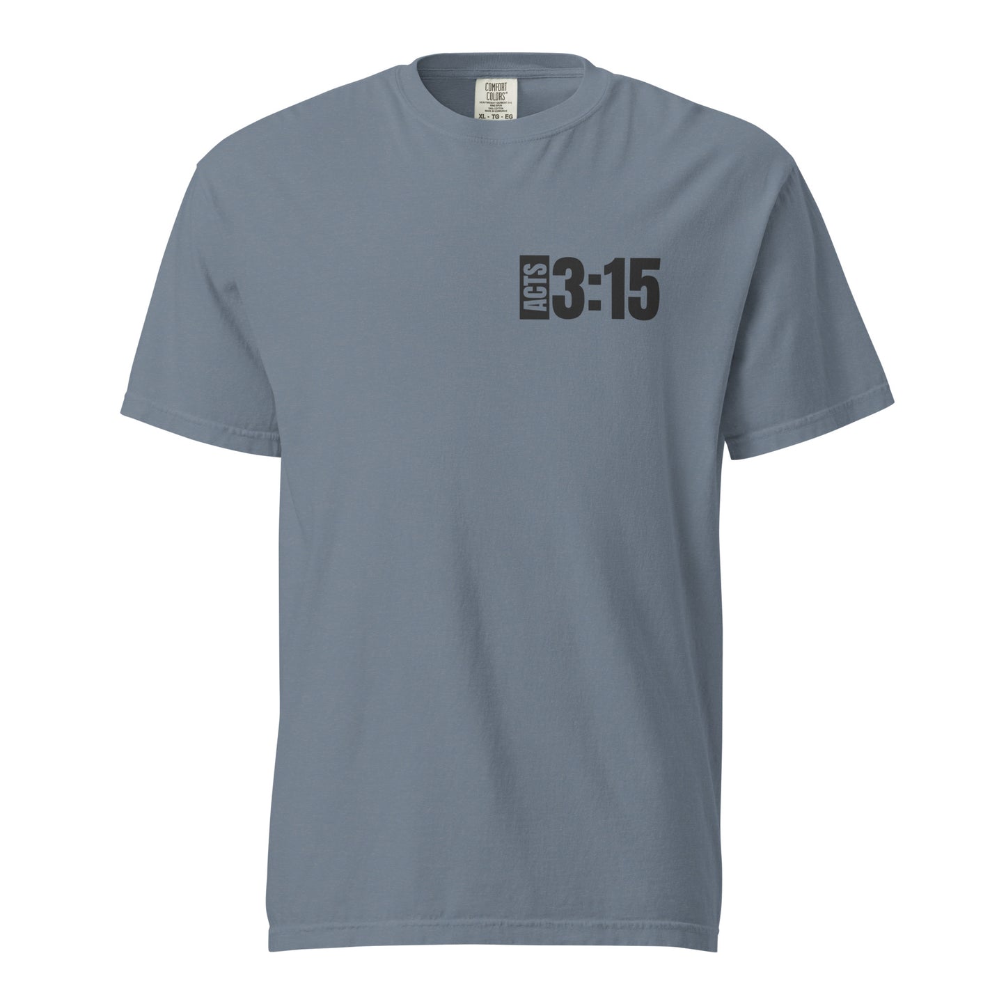 WITNESS - Unisex garment-dyed heavyweight t-shirt - Blk