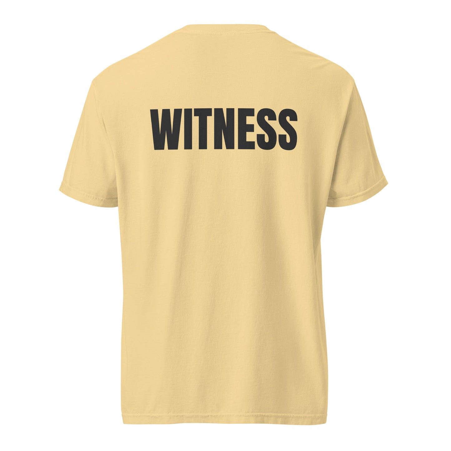 WITNESS - Unisex garment-dyed heavyweight t-shirt - Blk