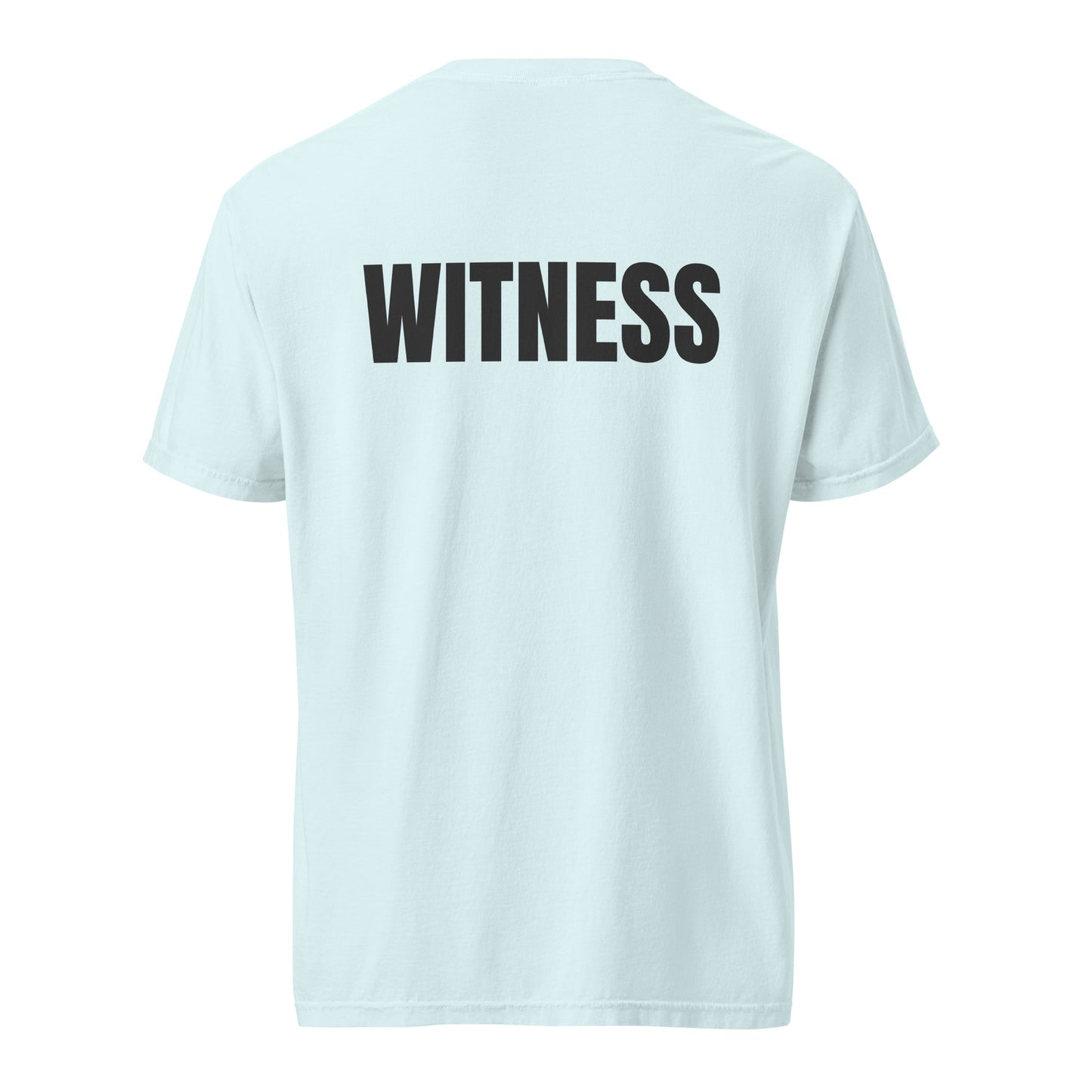 WITNESS - Unisex garment-dyed heavyweight t-shirt - Blk