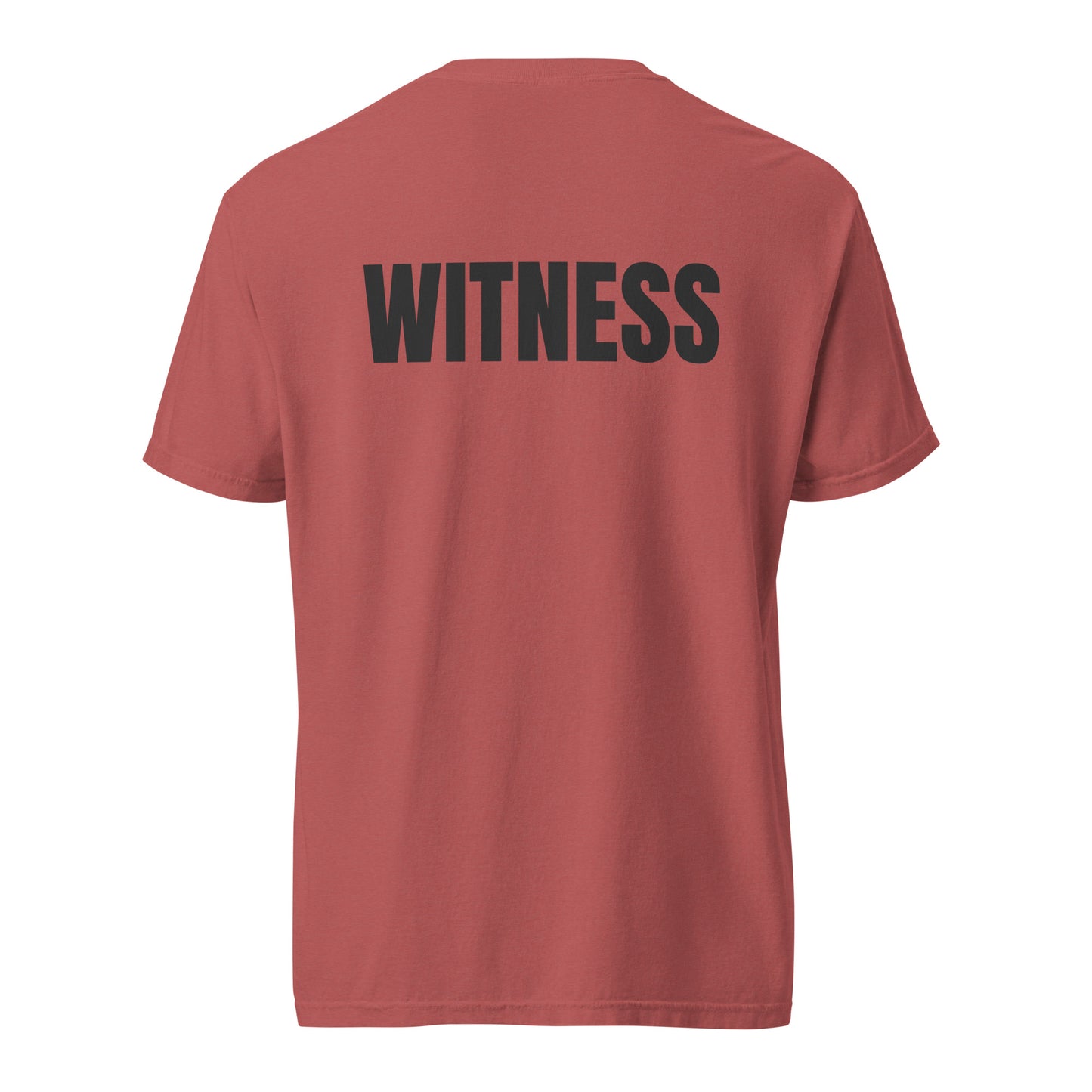 WITNESS - Unisex garment-dyed heavyweight t-shirt - Blk