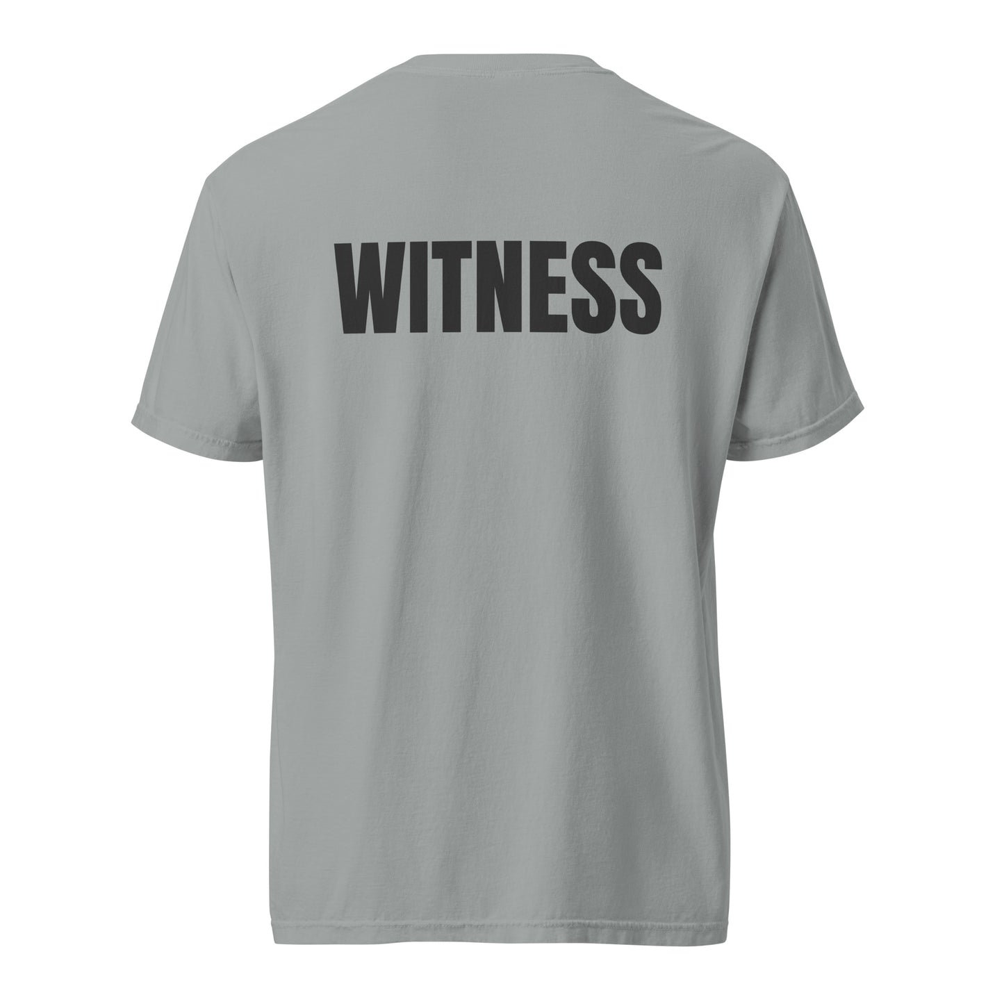 WITNESS - Unisex garment-dyed heavyweight t-shirt - Blk