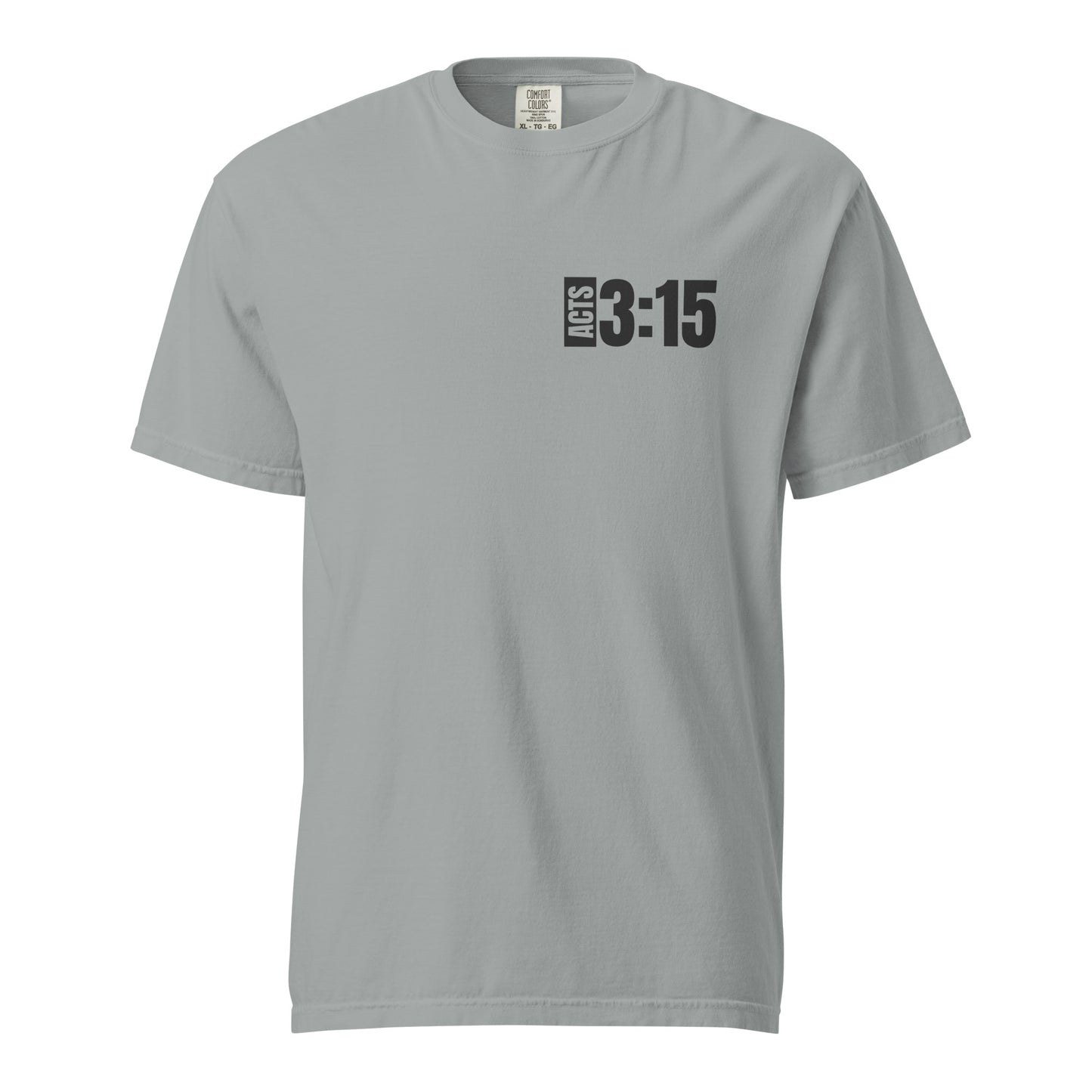 WITNESS - Unisex garment-dyed heavyweight t-shirt - Blk