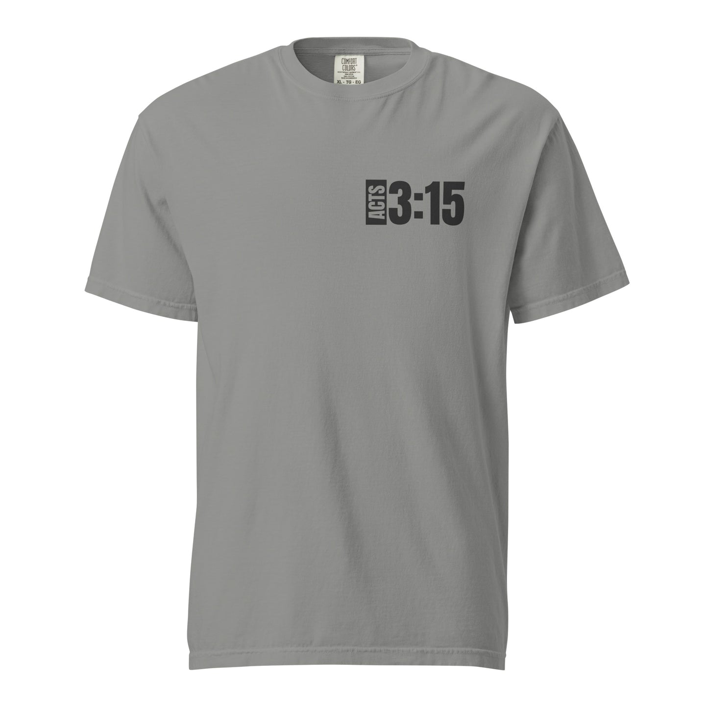 WITNESS - Unisex garment-dyed heavyweight t-shirt - Blk