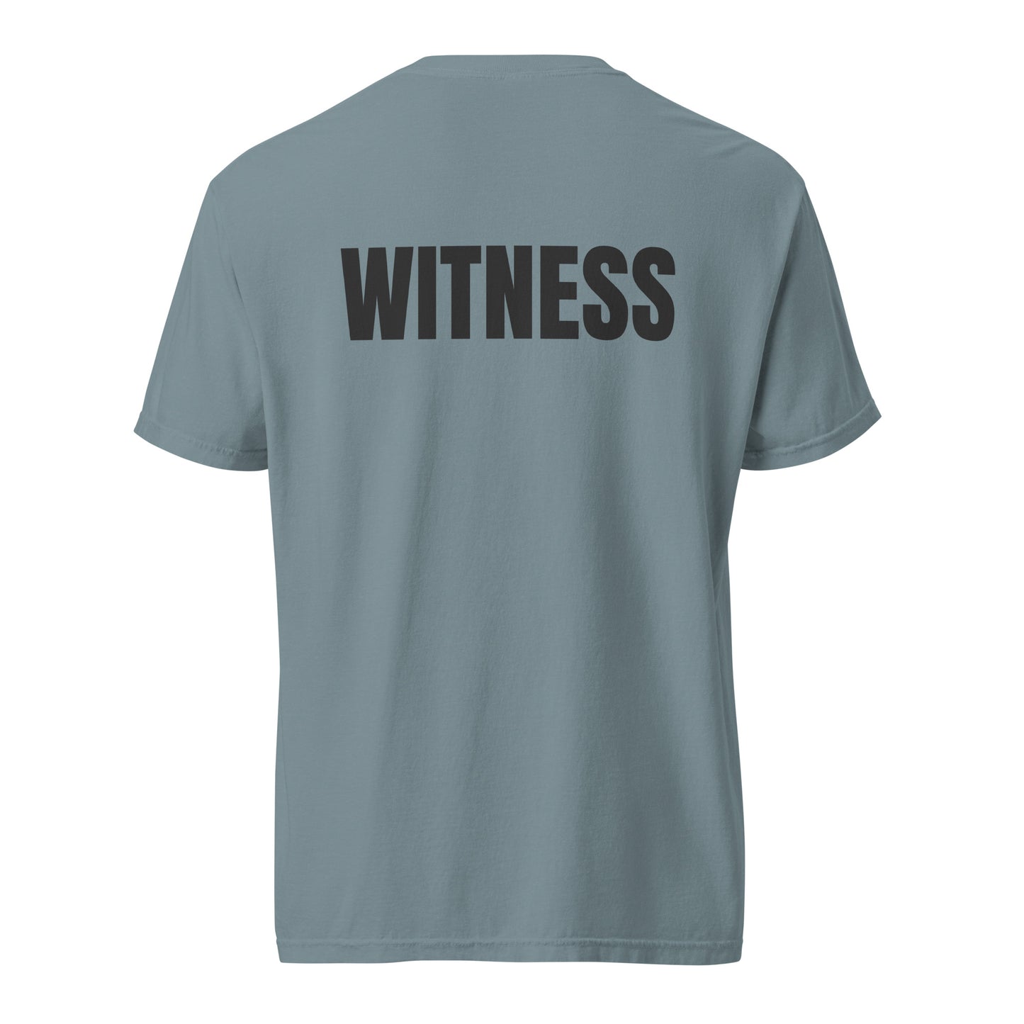 WITNESS - Unisex garment-dyed heavyweight t-shirt - Blk