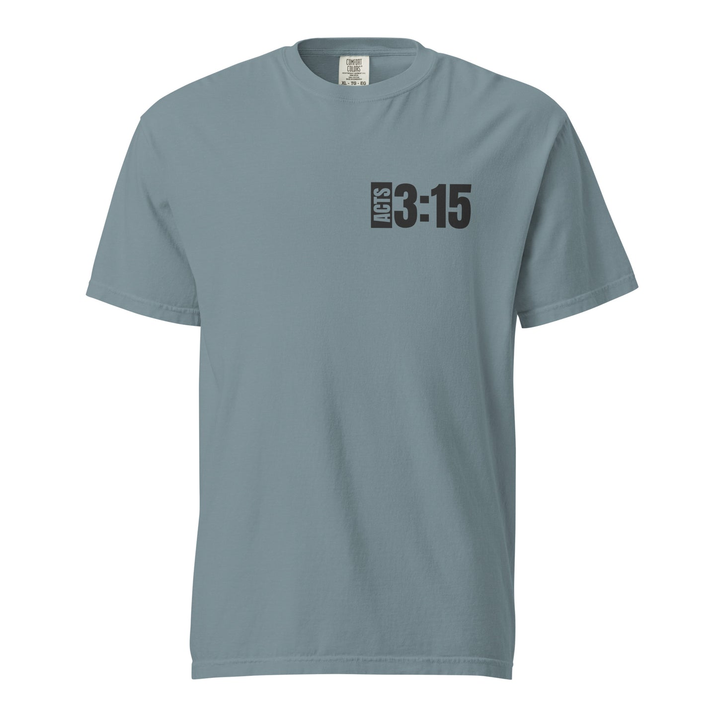 WITNESS - Unisex garment-dyed heavyweight t-shirt - Blk