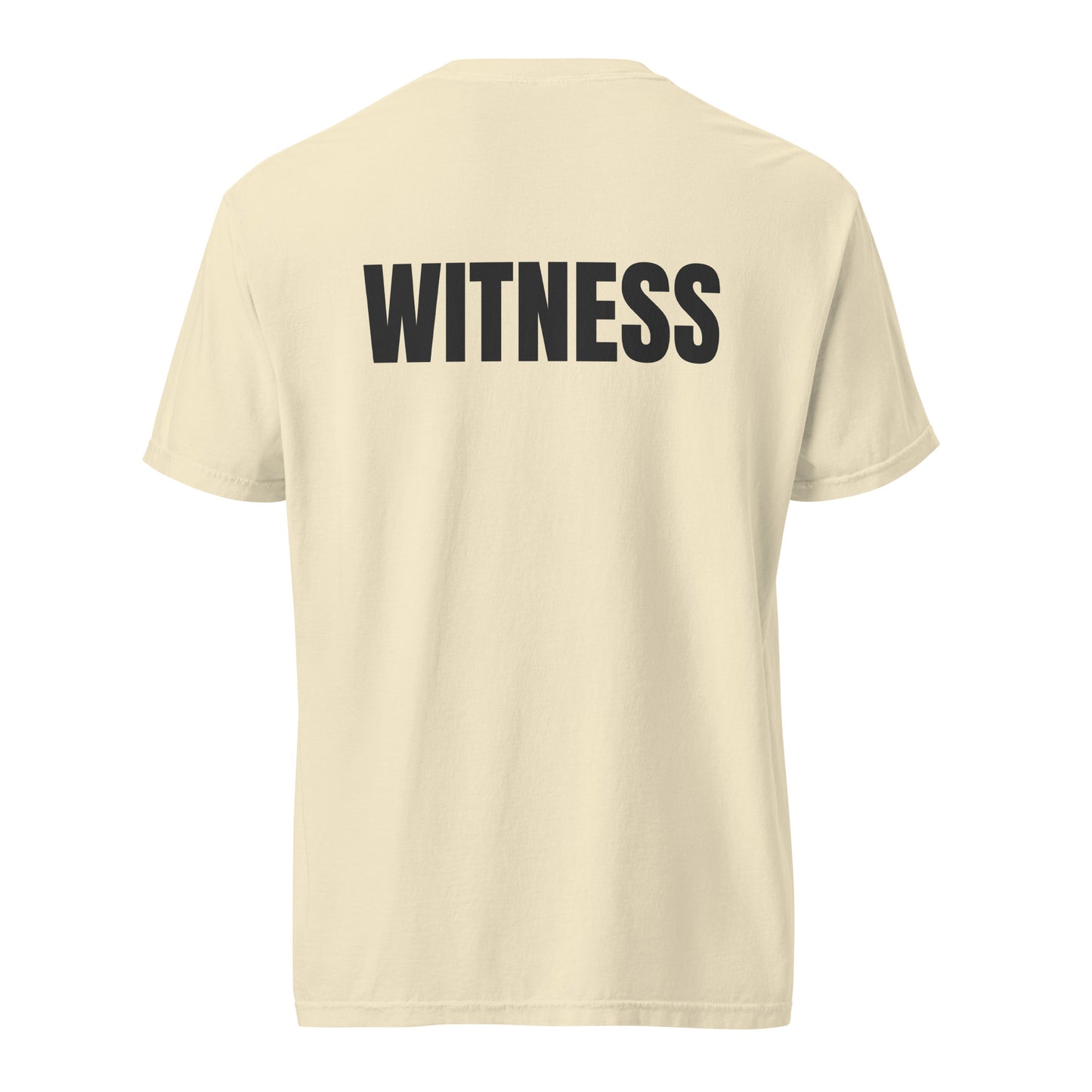 WITNESS - Unisex garment-dyed heavyweight t-shirt - Blk