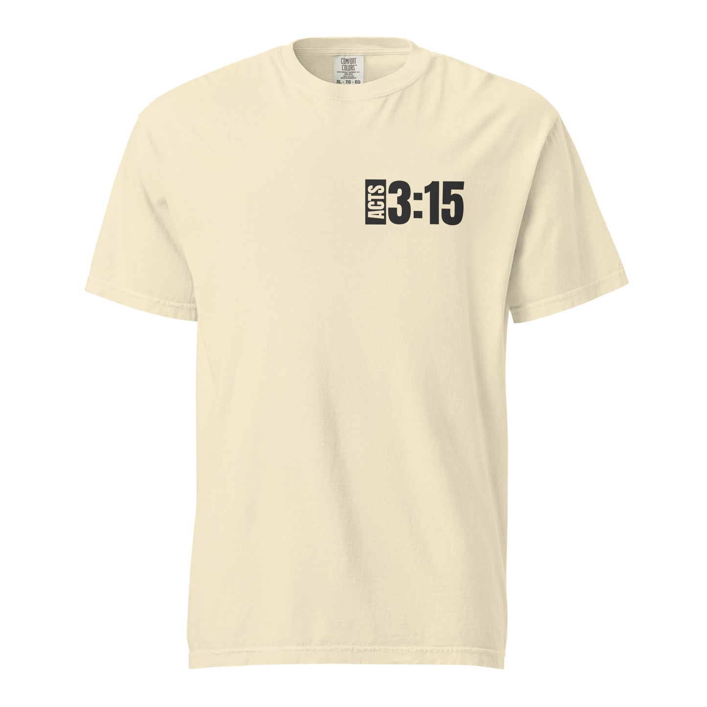 WITNESS - Unisex garment-dyed heavyweight t-shirt - Blk