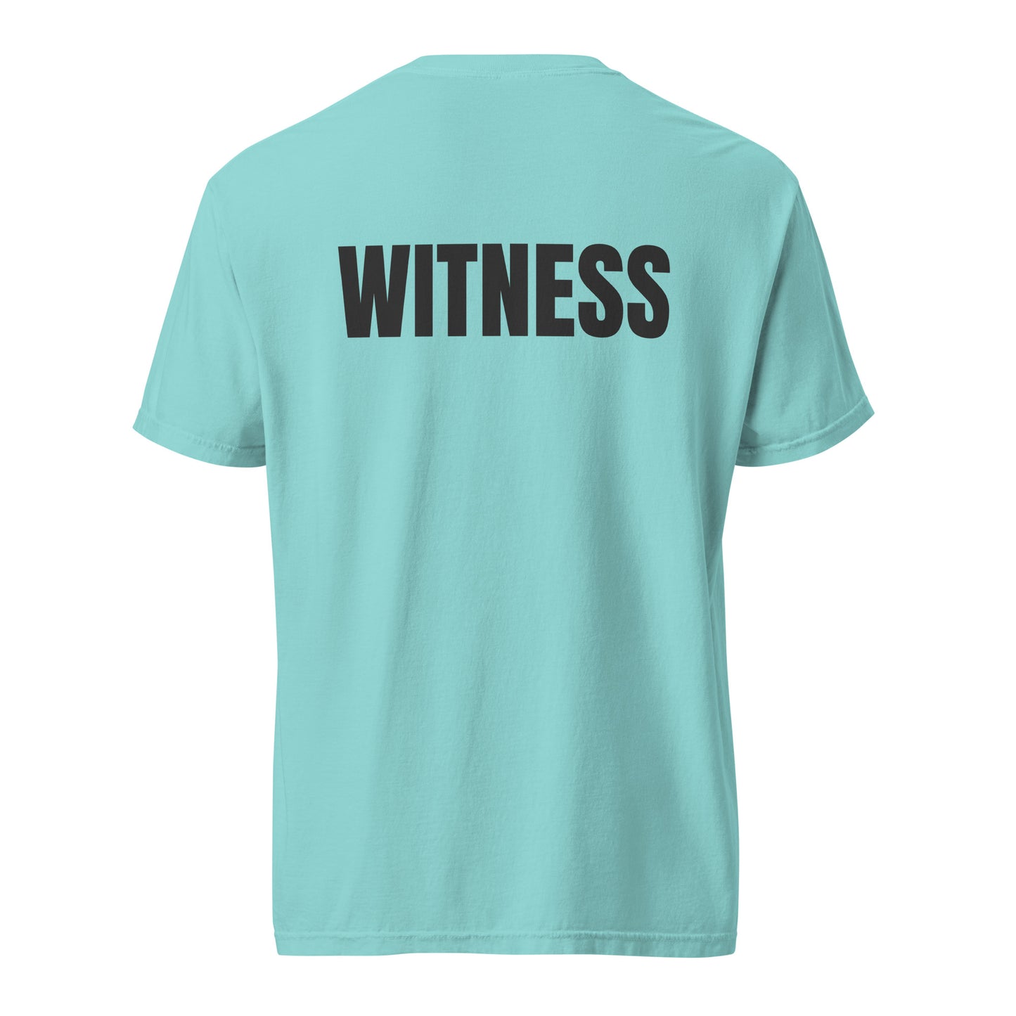 WITNESS - Unisex garment-dyed heavyweight t-shirt - Blk