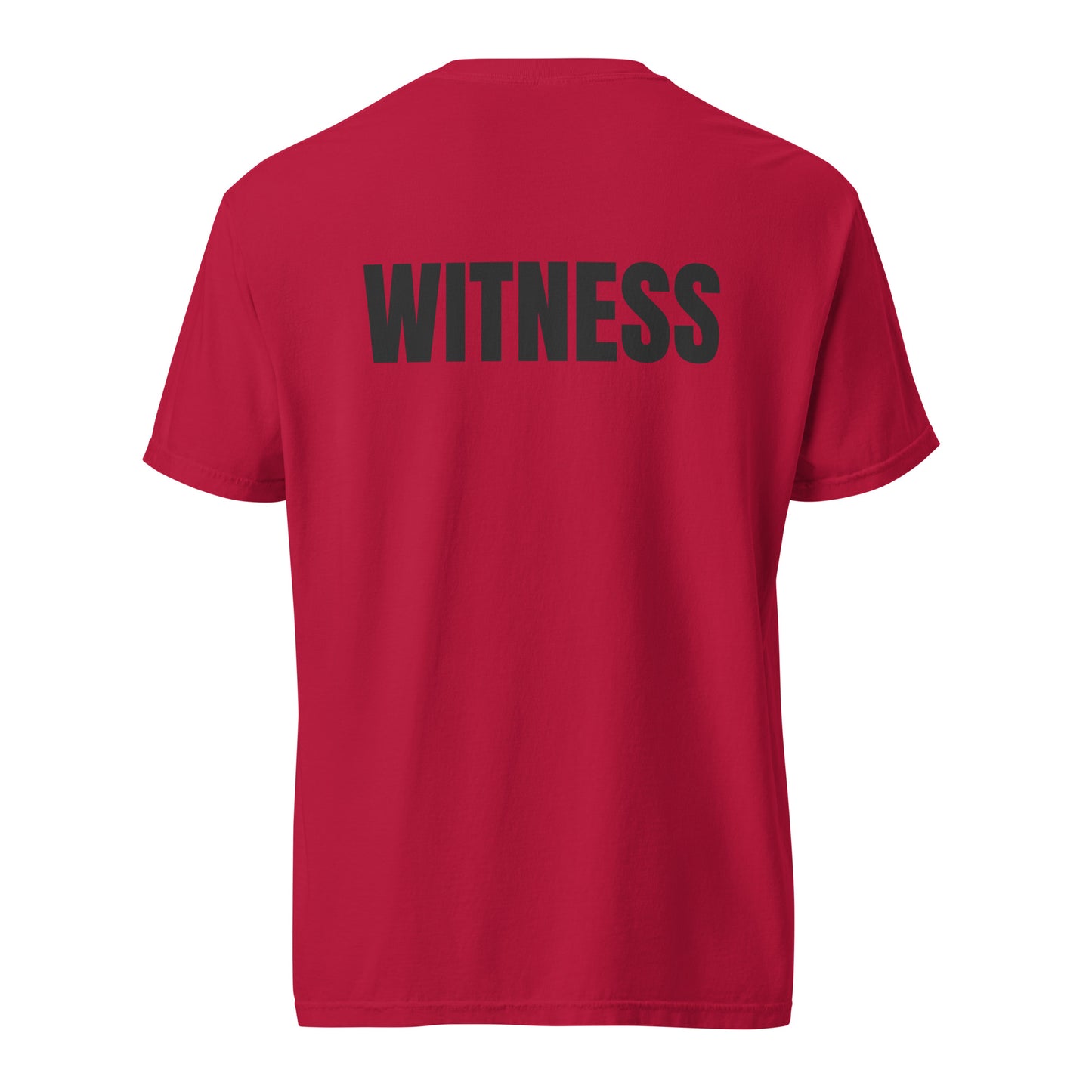 WITNESS - Unisex garment-dyed heavyweight t-shirt - Blk