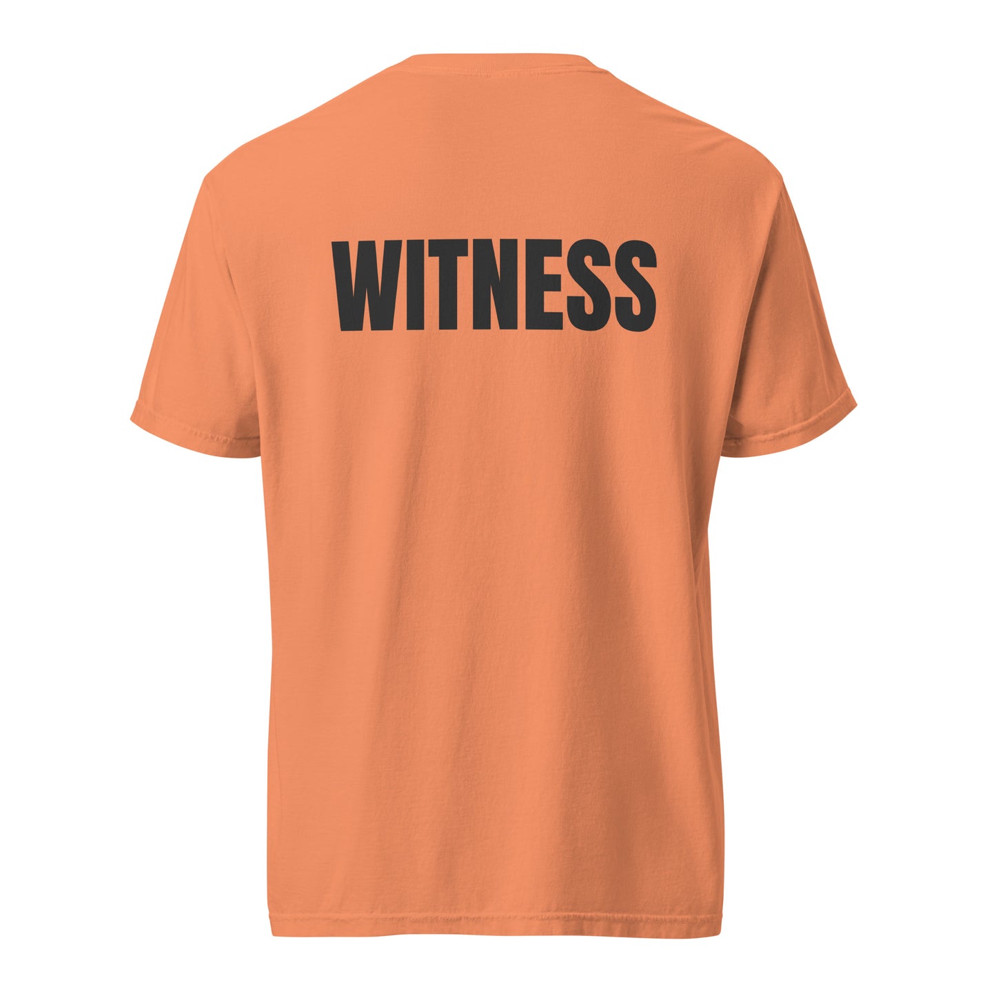 WITNESS - Unisex garment-dyed heavyweight t-shirt - Blk