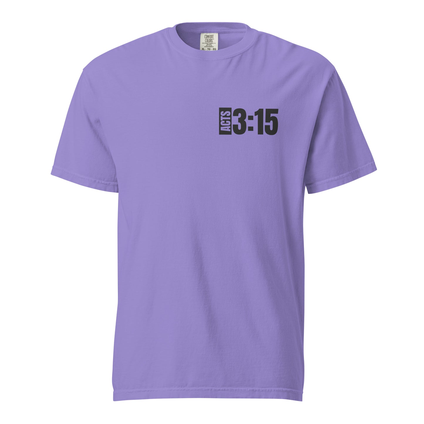 WITNESS - Unisex garment-dyed heavyweight t-shirt - Blk