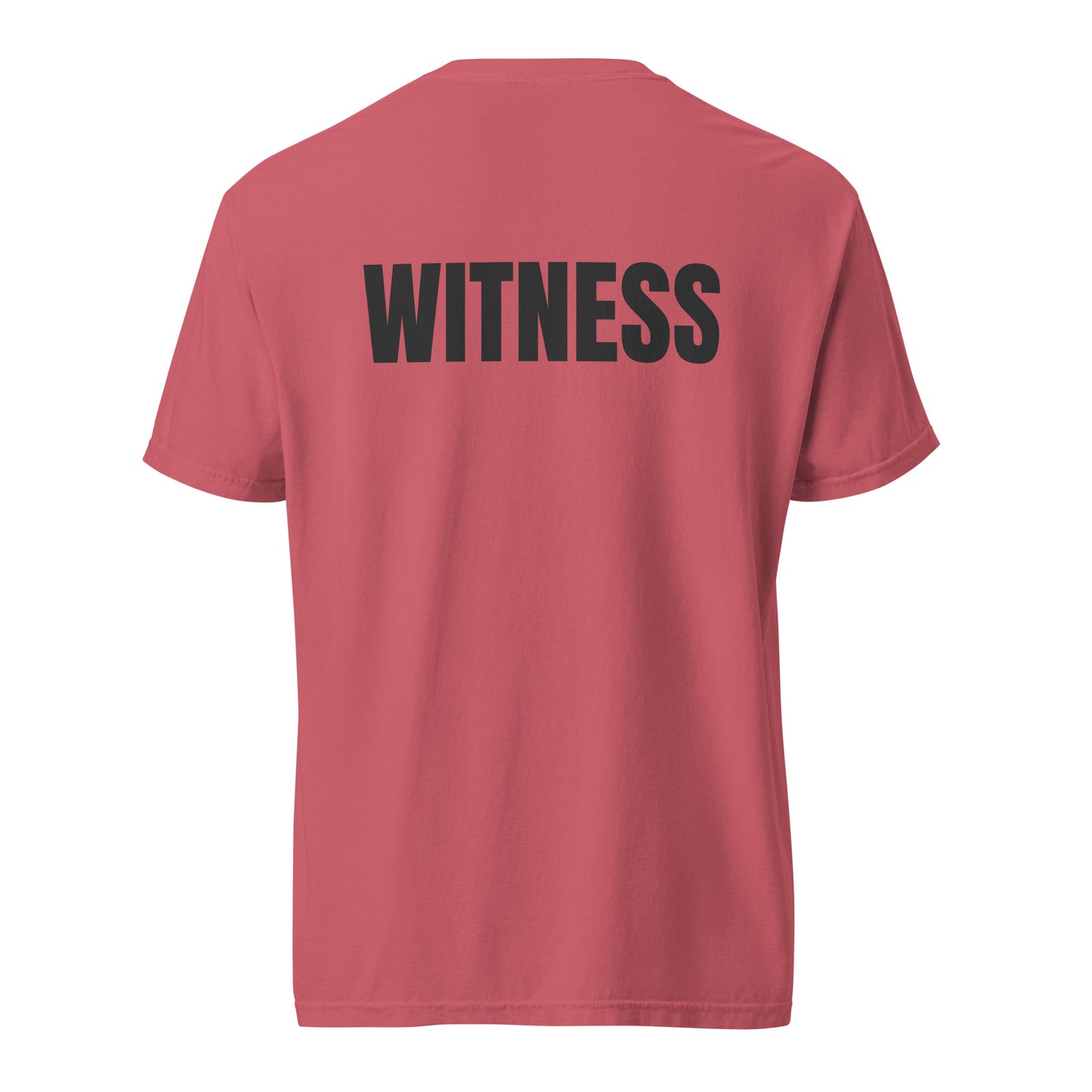 WITNESS - Unisex garment-dyed heavyweight t-shirt - Blk