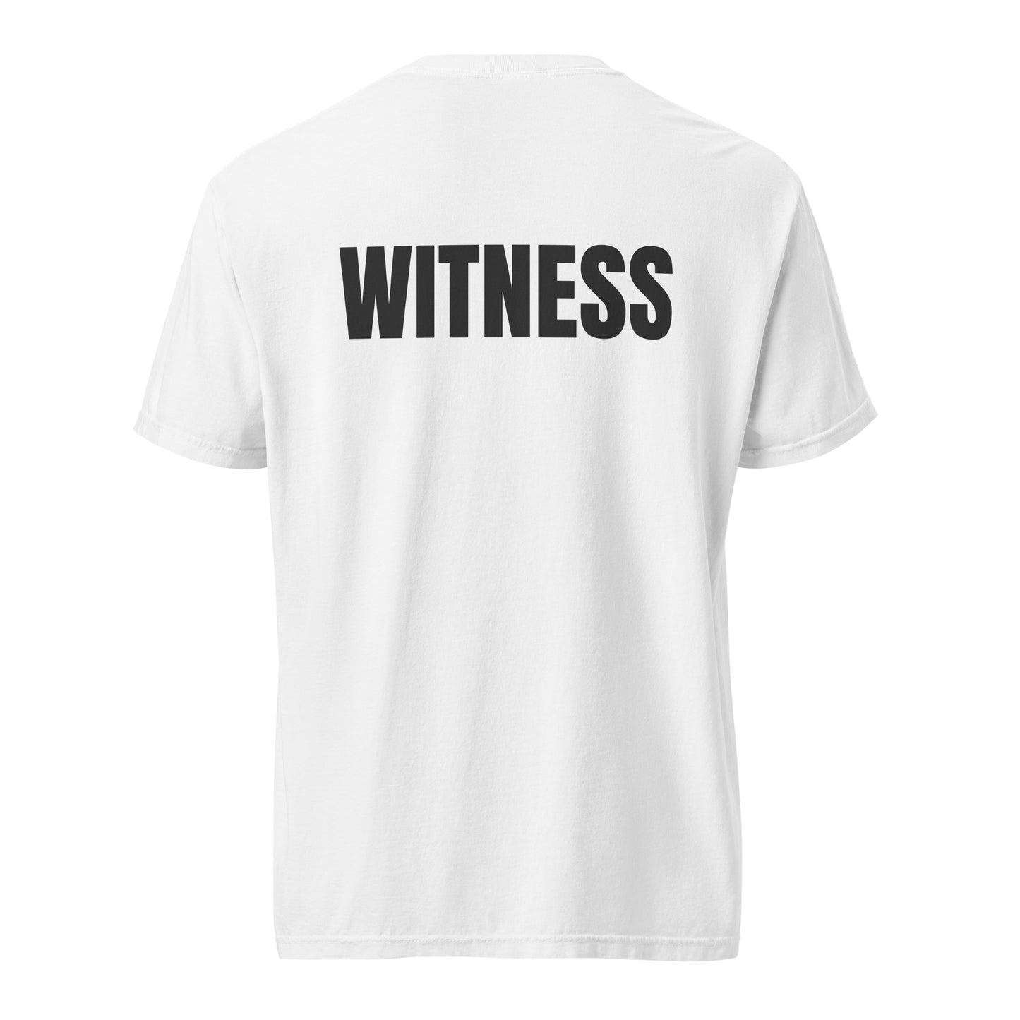 WITNESS - Unisex garment-dyed heavyweight t-shirt - Blk