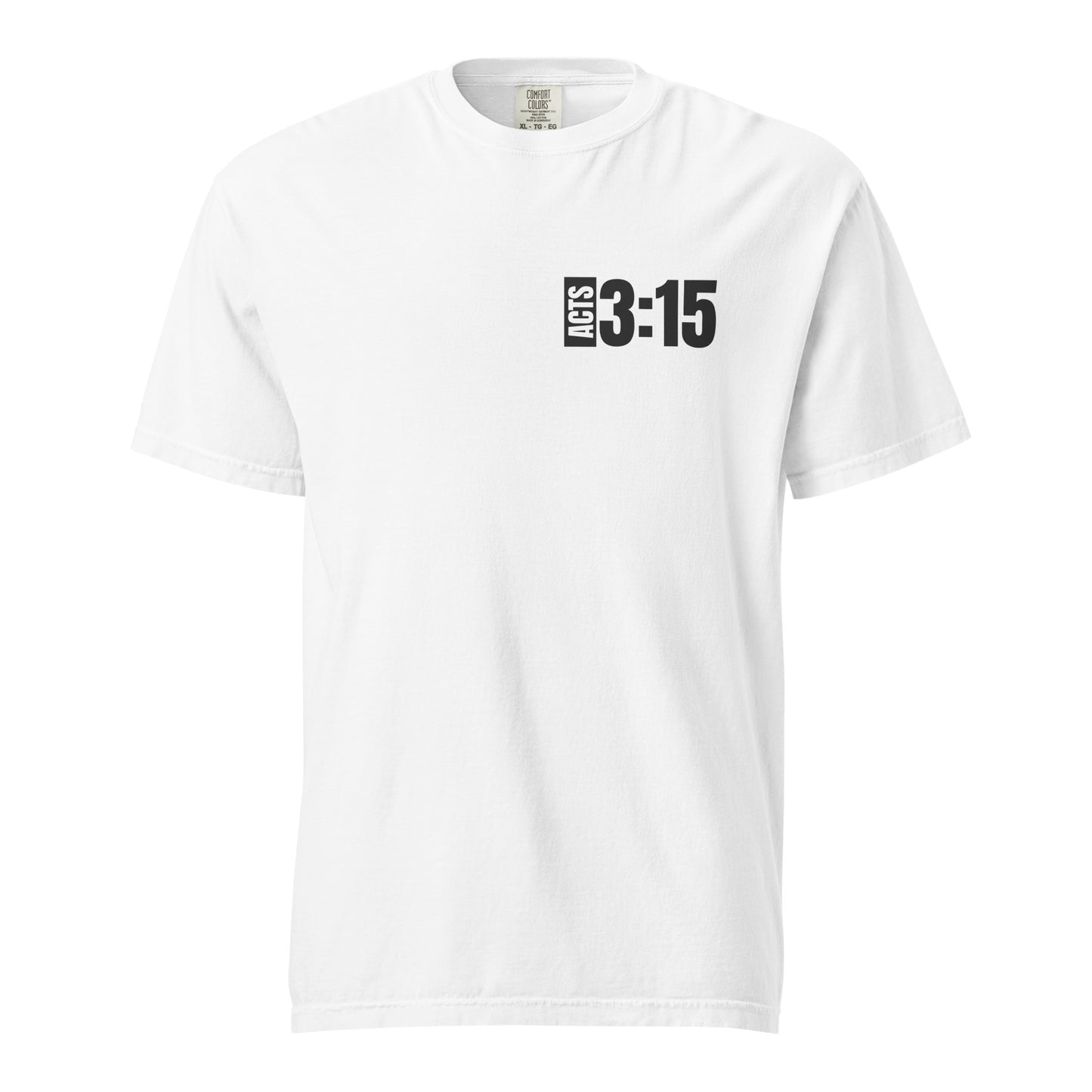 WITNESS - Unisex garment-dyed heavyweight t-shirt - Blk