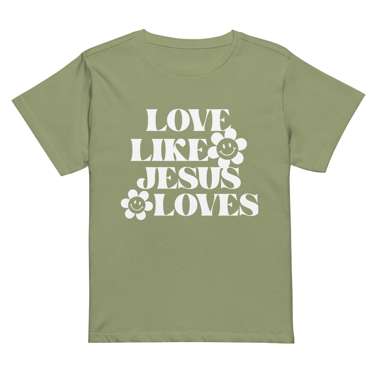 Love Like Jesus Loves - Women’s high-waisted t-shirt
