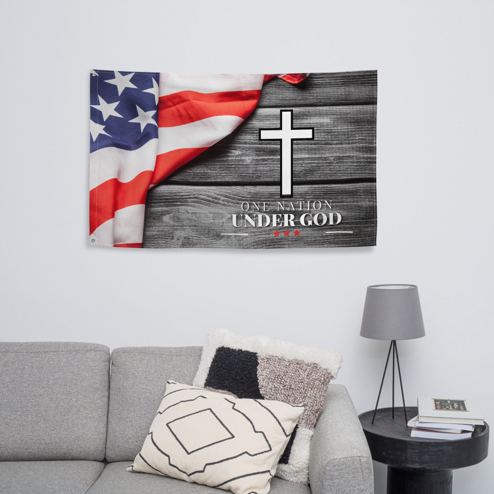 One Nation Under God - Horizontal Flag