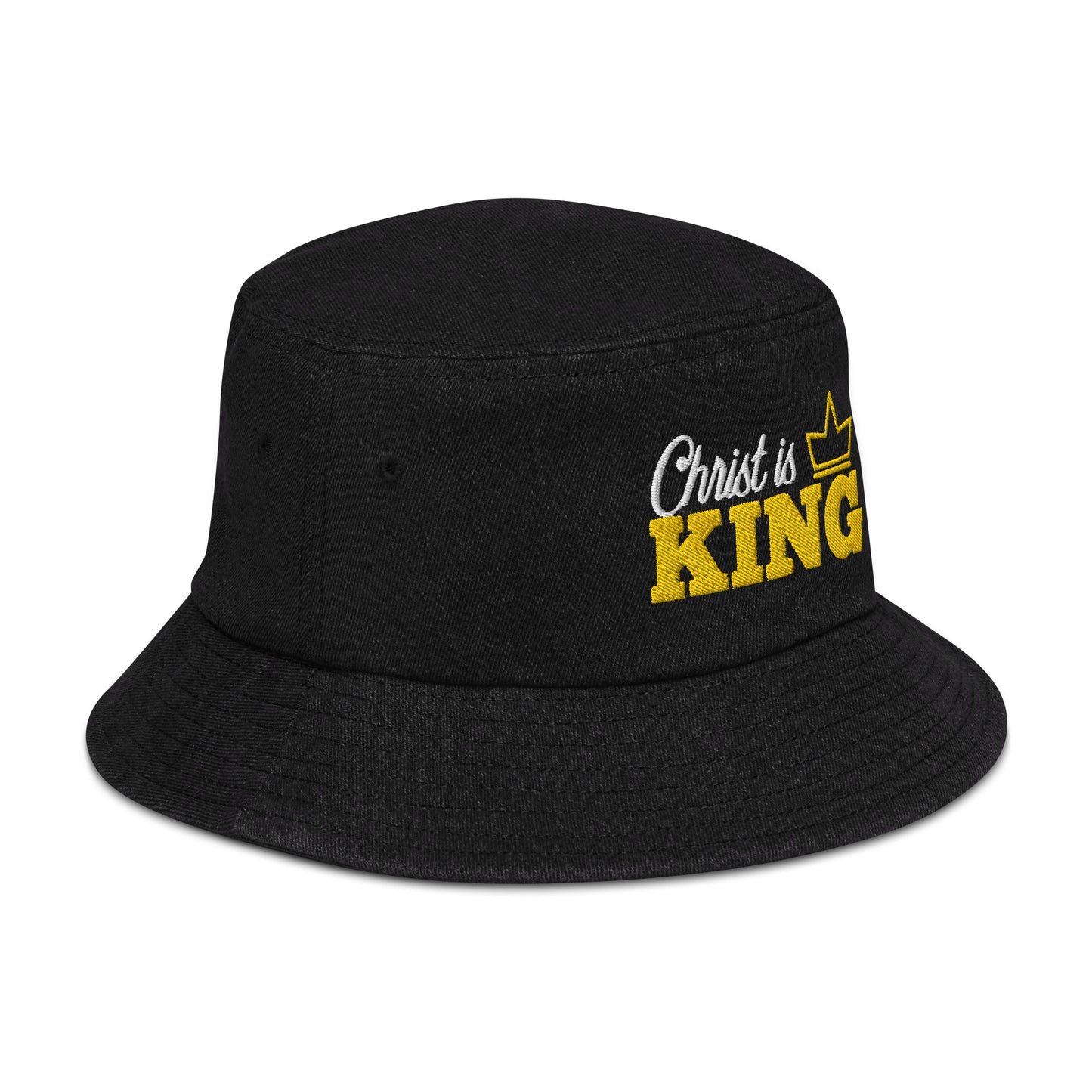 Christ is King! Denim bucket hat