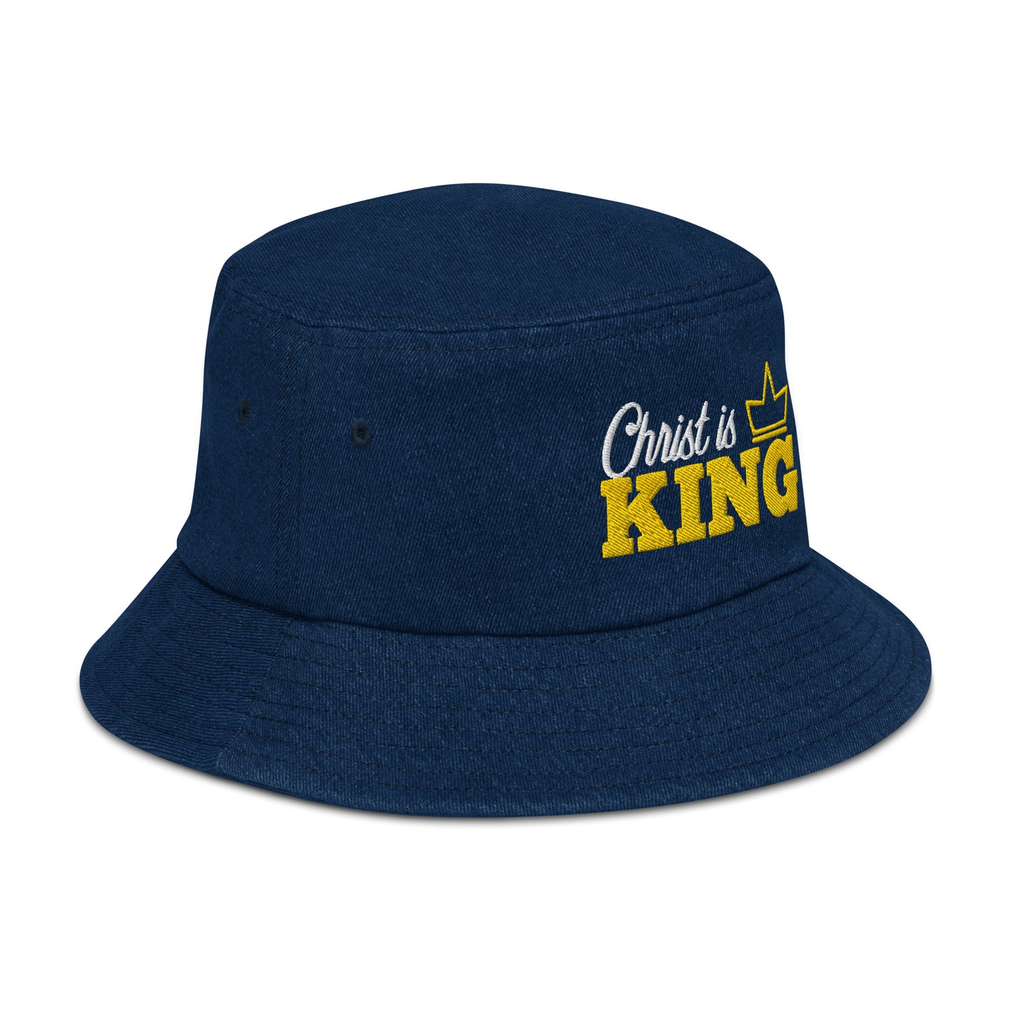 Christ is King! Denim bucket hat