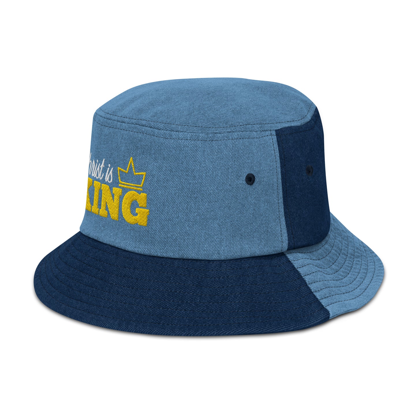 Christ is King! Denim bucket hat