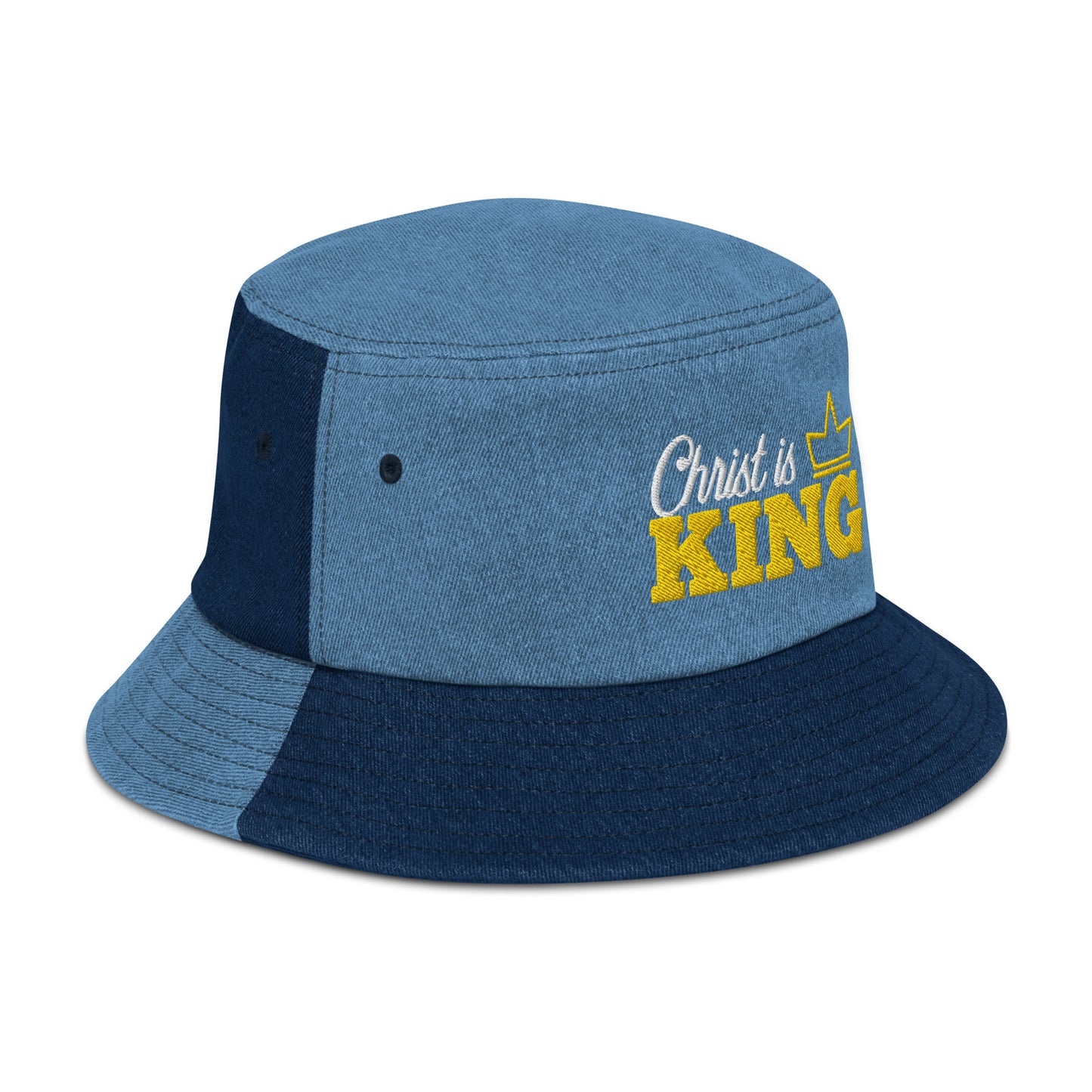 Christ is King! Denim bucket hat