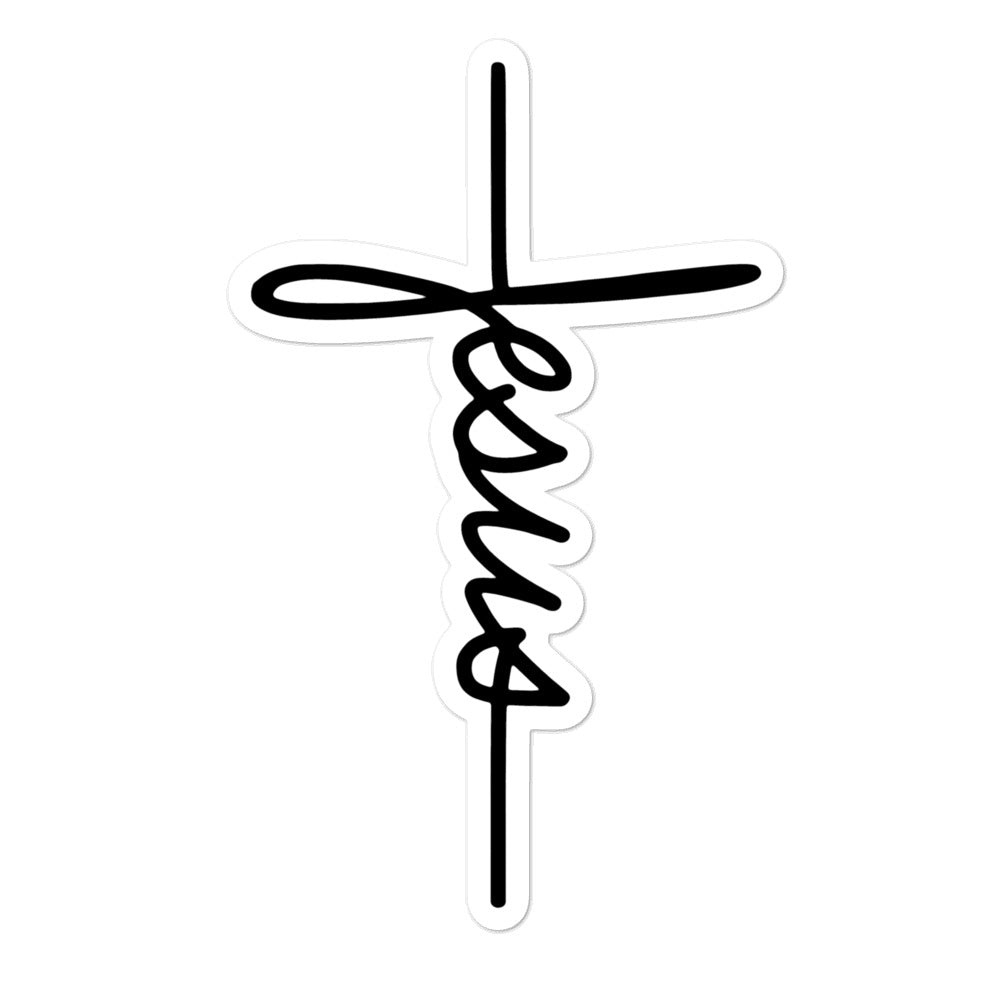 JESUS CROSS - Bubble-free stickers