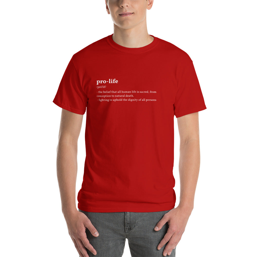 Pro Life - Defined - Short Sleeve T-Shirt