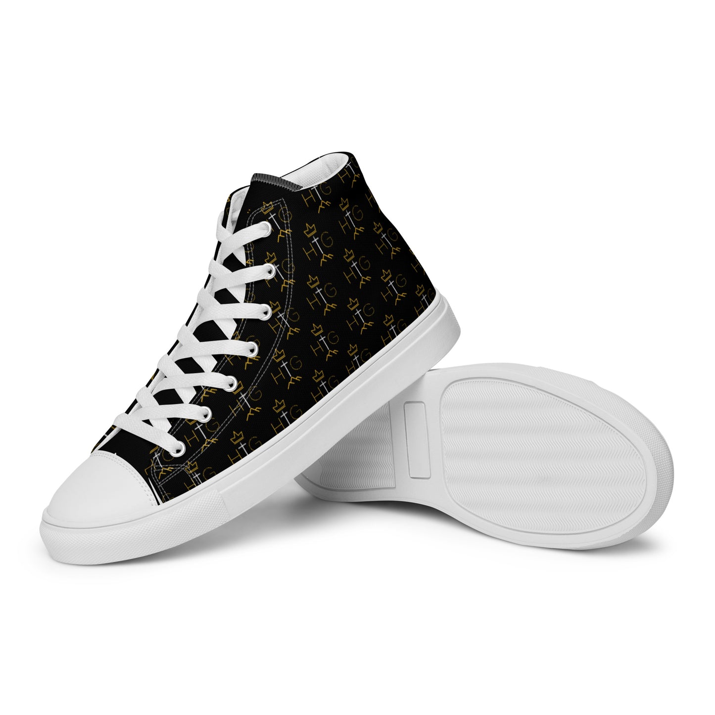 His Glory - Logo - Men’s high top canvas shoes