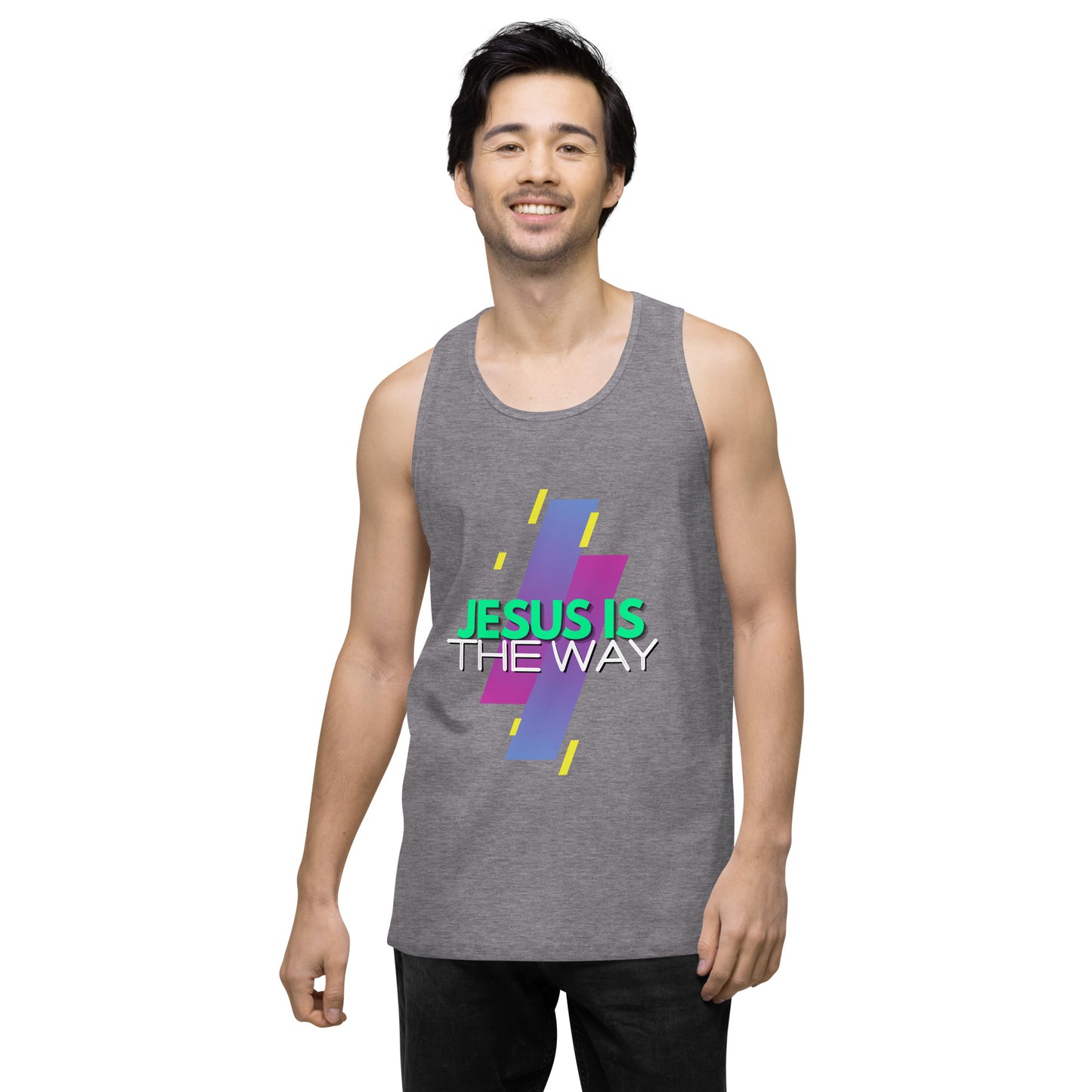 Jesus is the Way - Men’s premium tank top