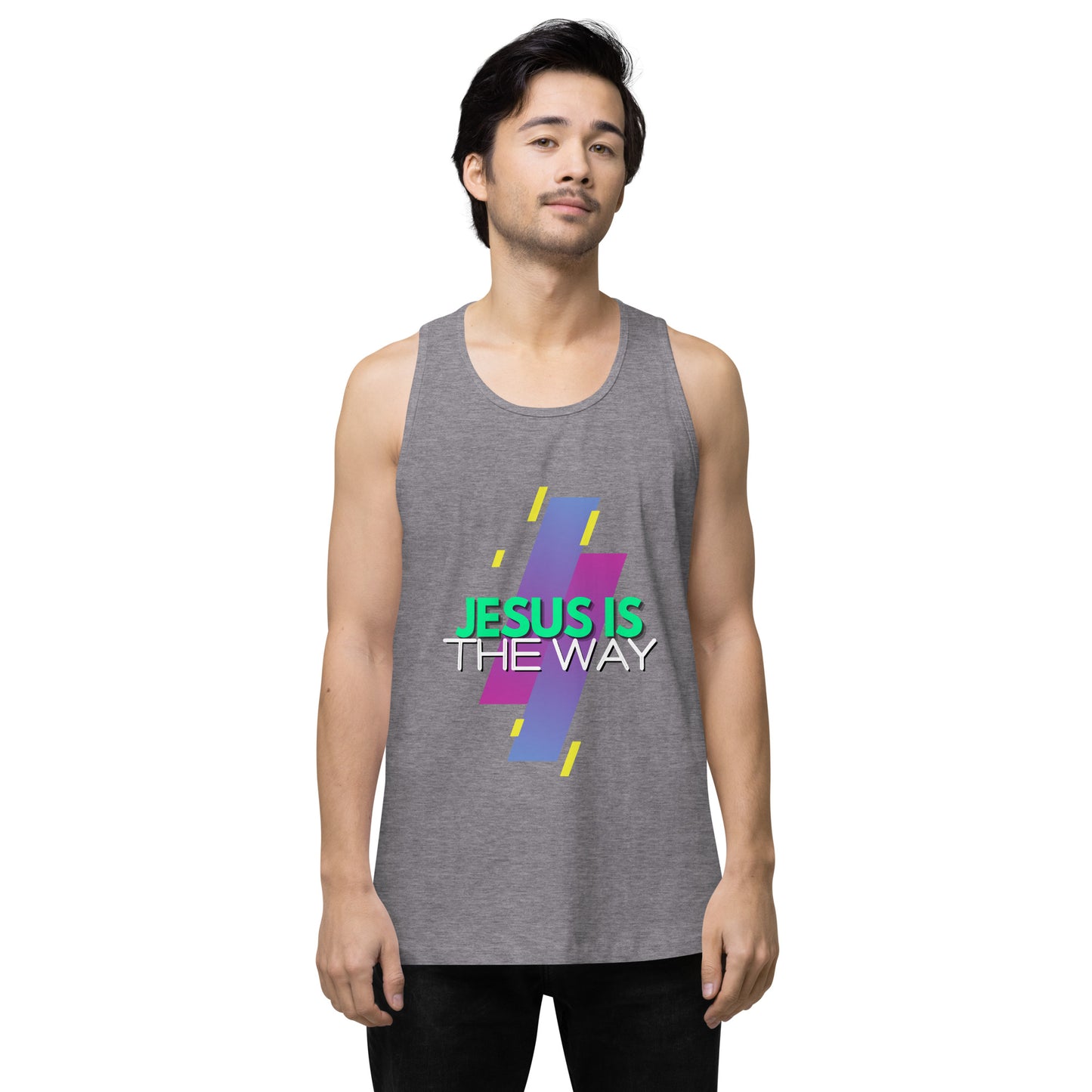 Jesus is the Way - Men’s premium tank top