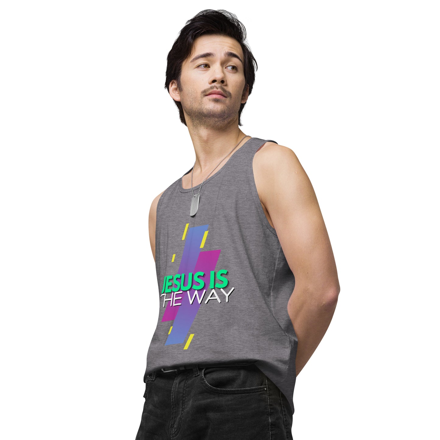 Jesus is the Way - Men’s premium tank top