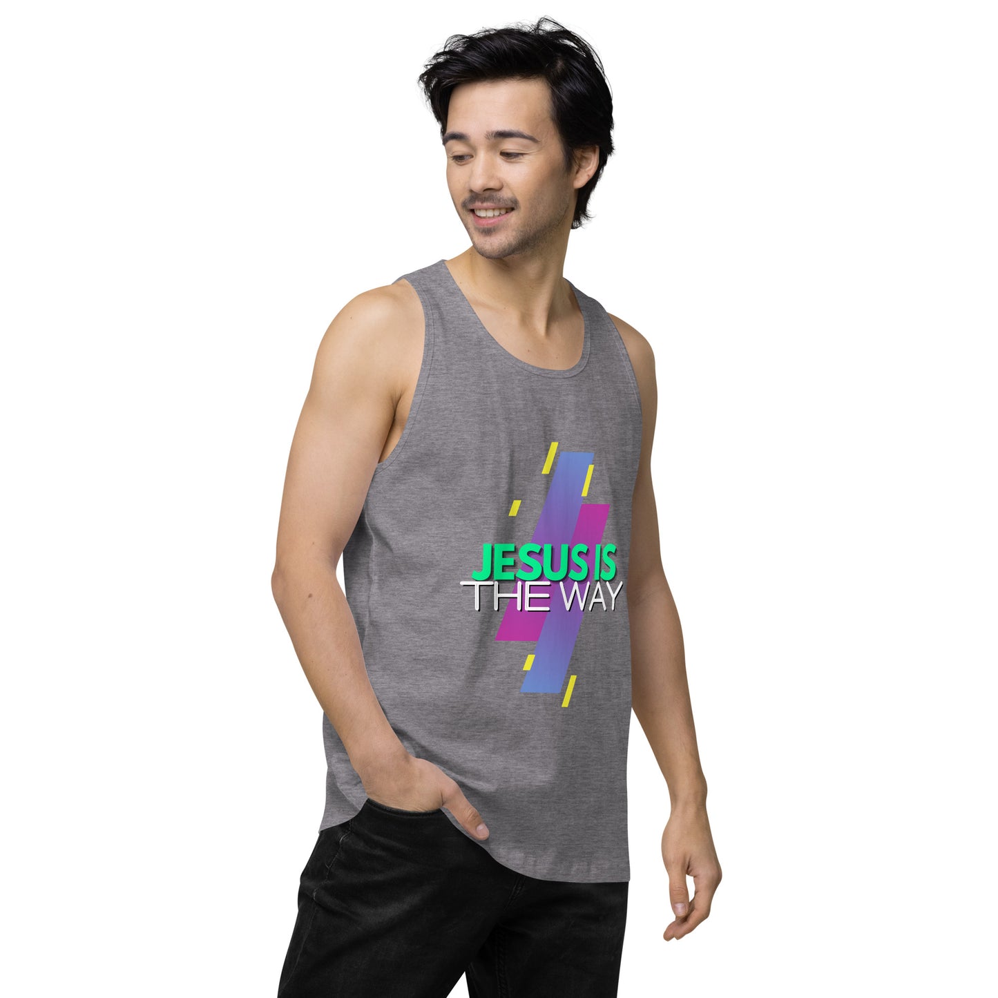 Jesus is the Way - Men’s premium tank top