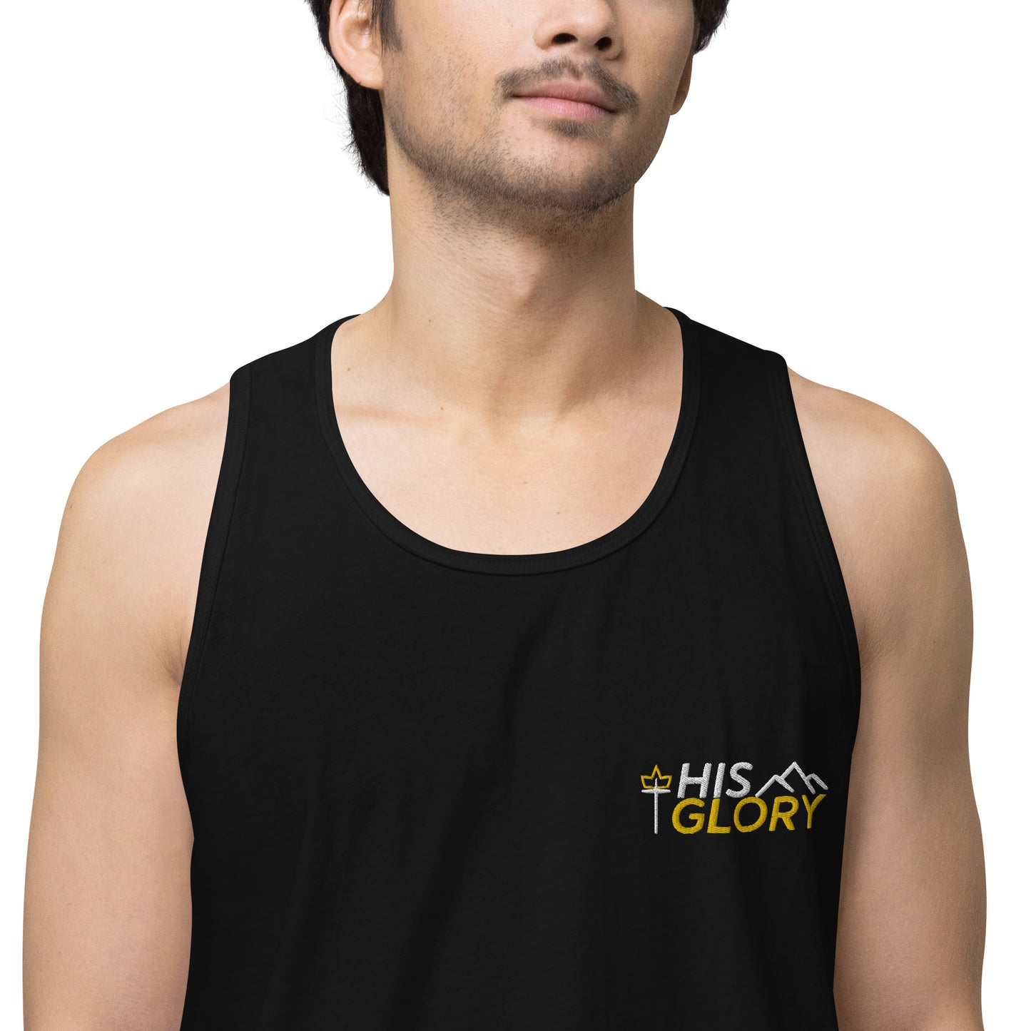 His Glory 3.0 - NEW - Embroidery - Men’s premium tank top