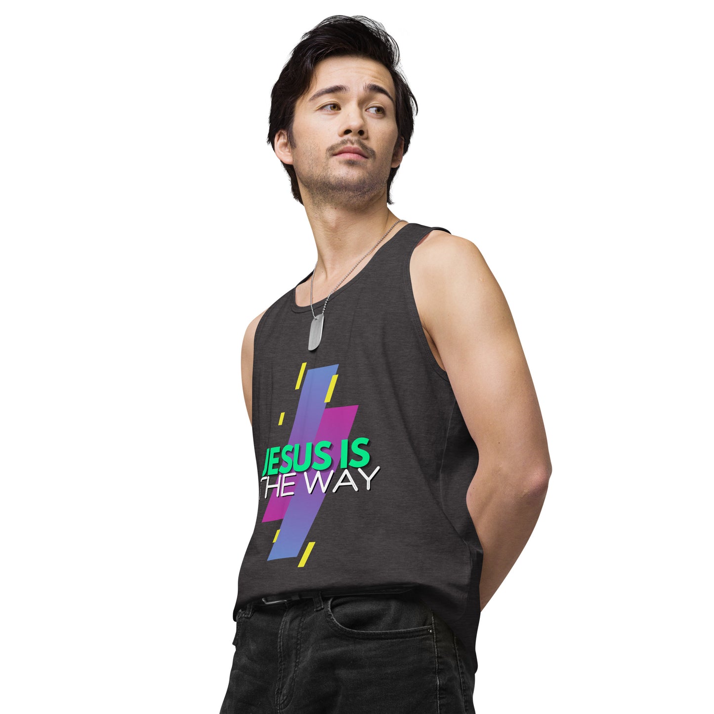 Jesus is the Way - Men’s premium tank top