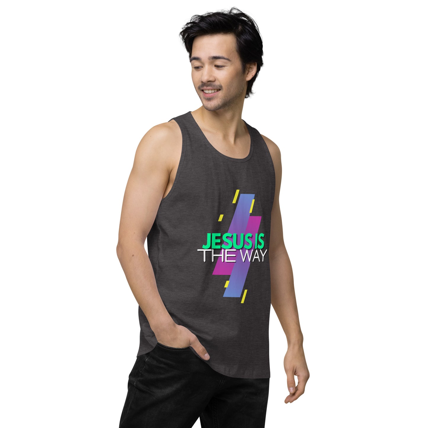 Jesus is the Way - Men’s premium tank top