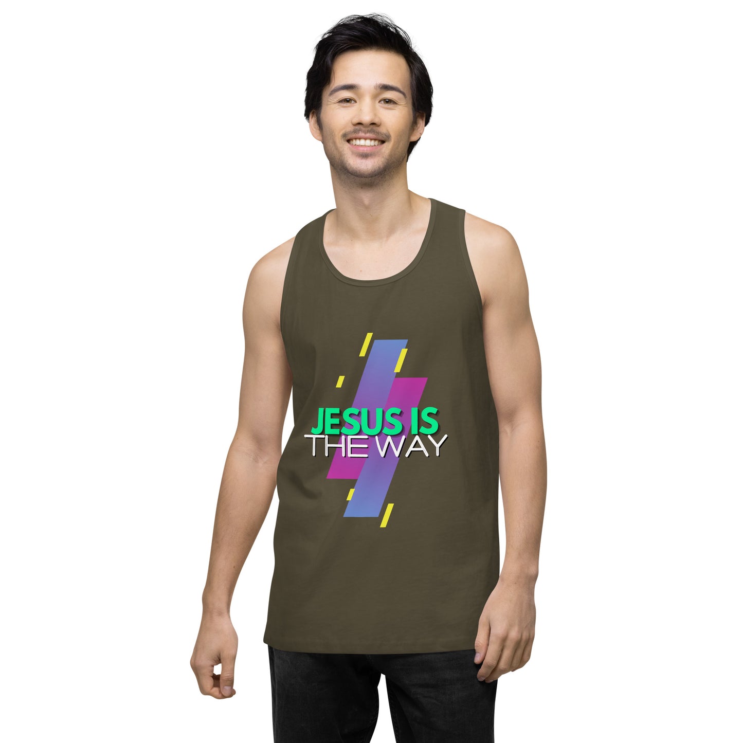Jesus is the Way - Men’s premium tank top
