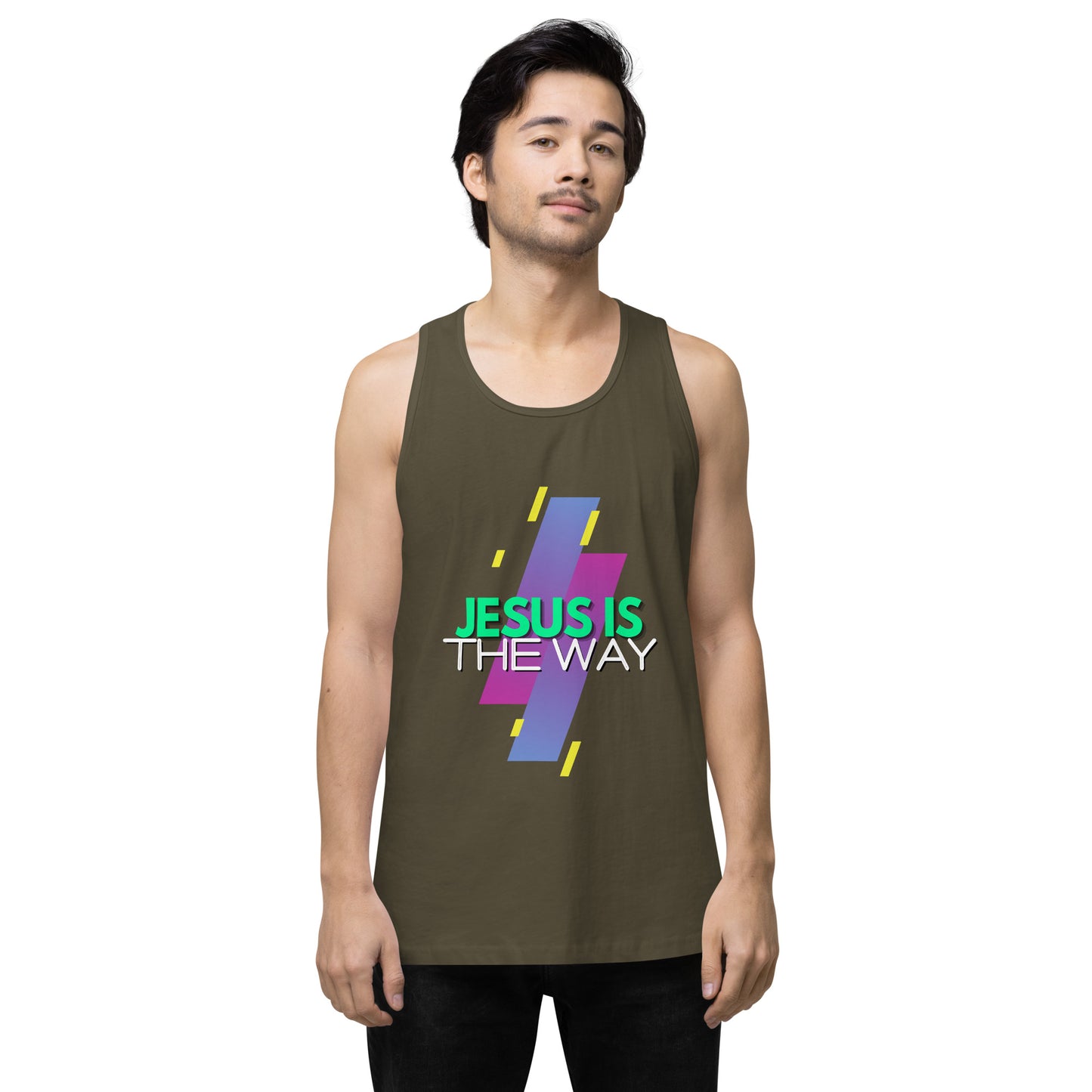 Jesus is the Way - Men’s premium tank top